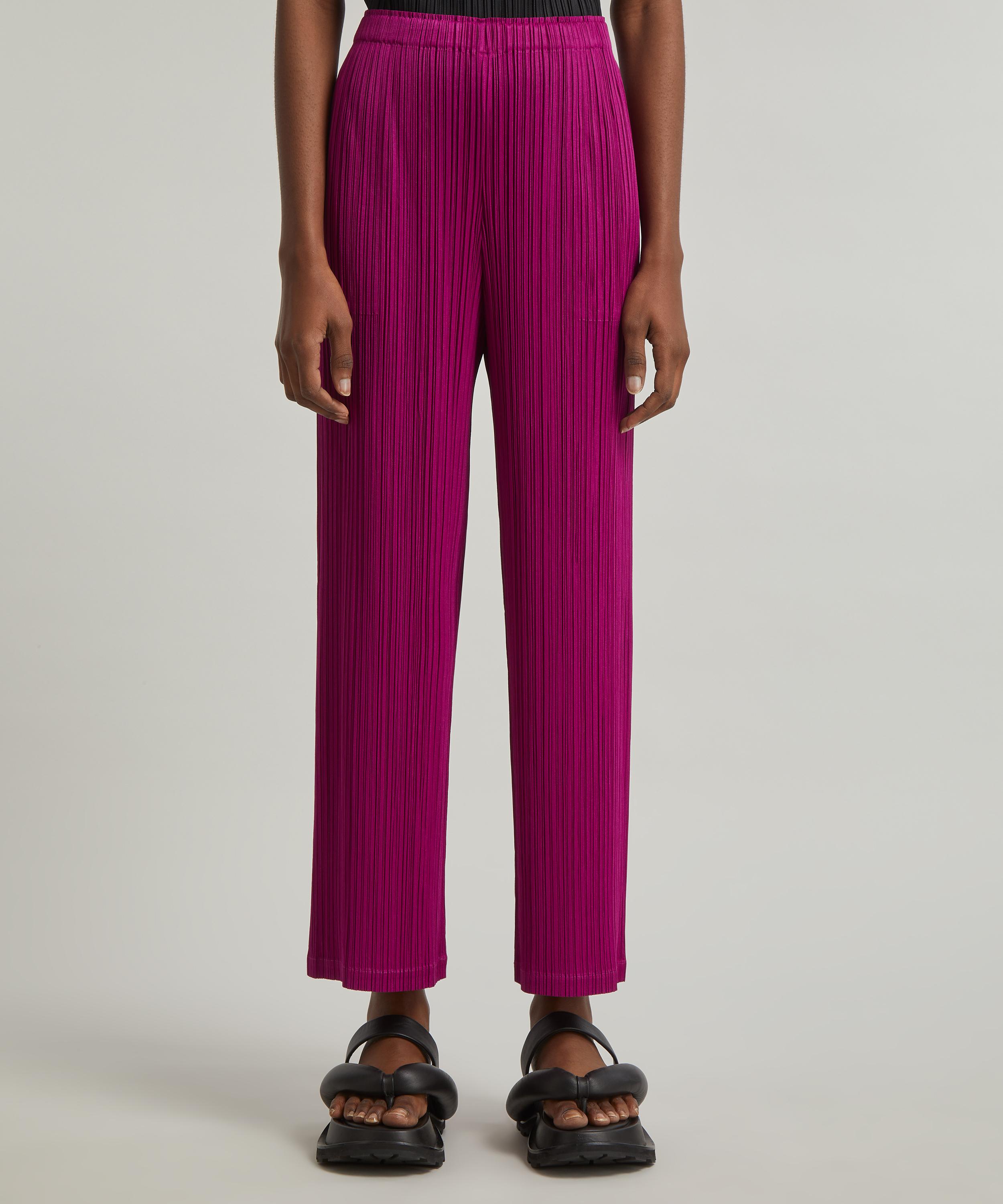 Pleats Please Issey Miyake Tapered-leg Trousers Review