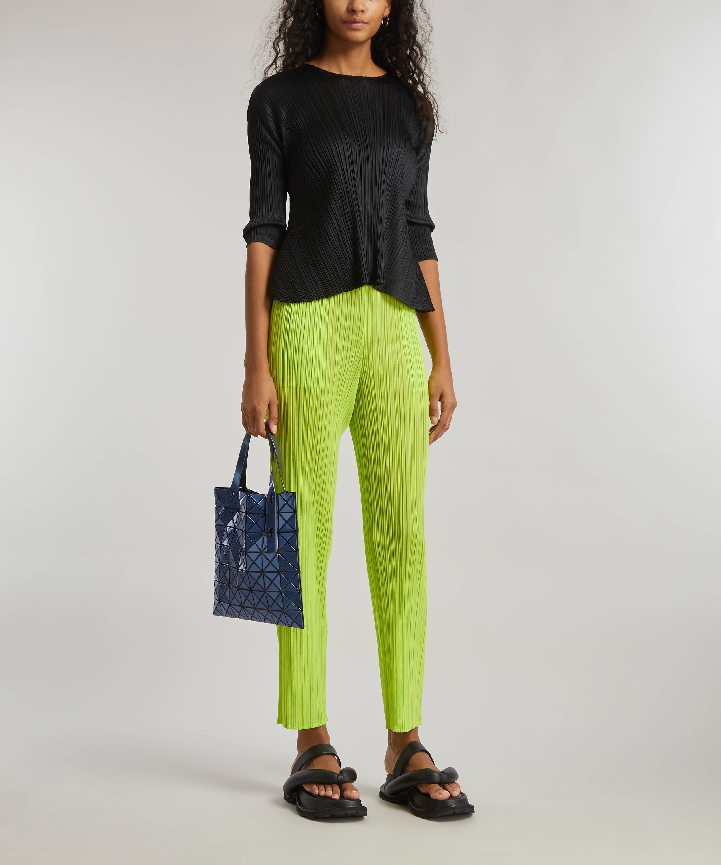 Pleats Please Issey Miyake New Colourful Basics Pleated Trousers