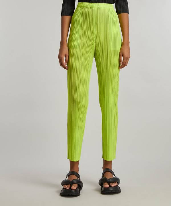 Pleats Please Issey Miyake New Colourful Basics Pleated Trousers 