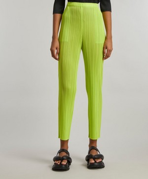 Pleats Please Issey Miyake - New Colourful Basics Pleated Trousers image number 2