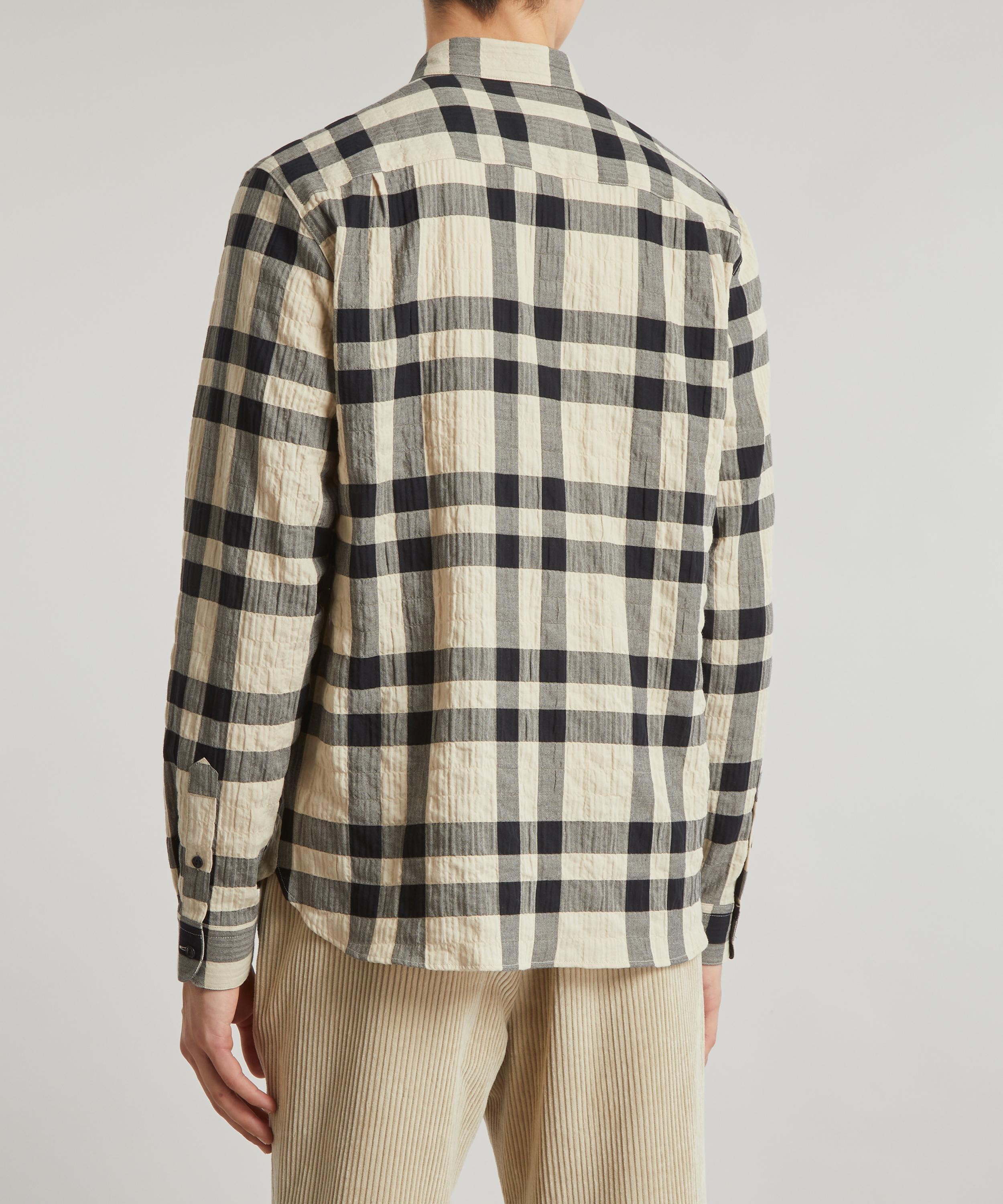 YMC - Curtis Crinkle Check Shirt image number 3