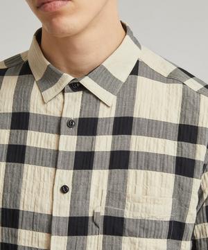 YMC - Curtis Crinkle Check Shirt image number 4