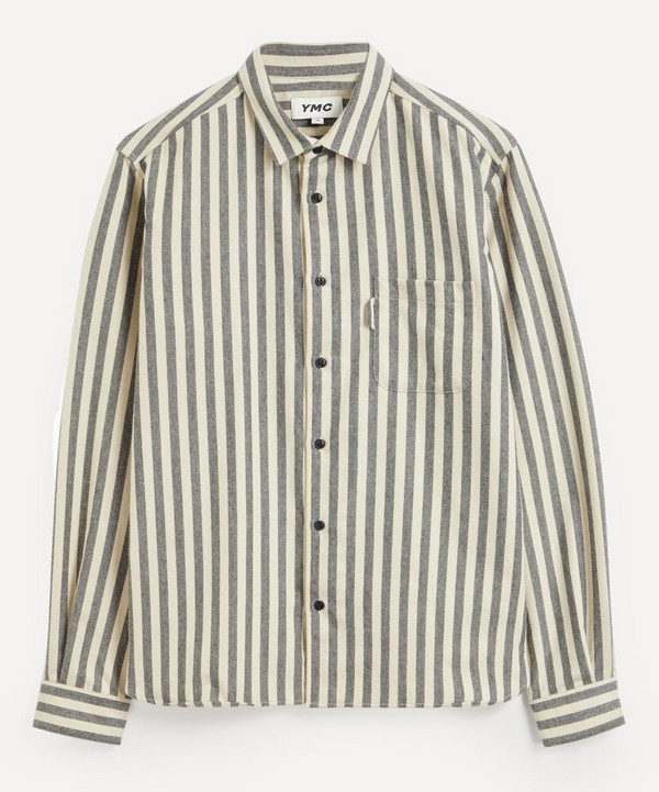 YMC - Curtis Flannel Stripe Shirt image number null