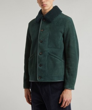 YMC - Brainticket Shearling and Suede MK2 Jacket image number 2