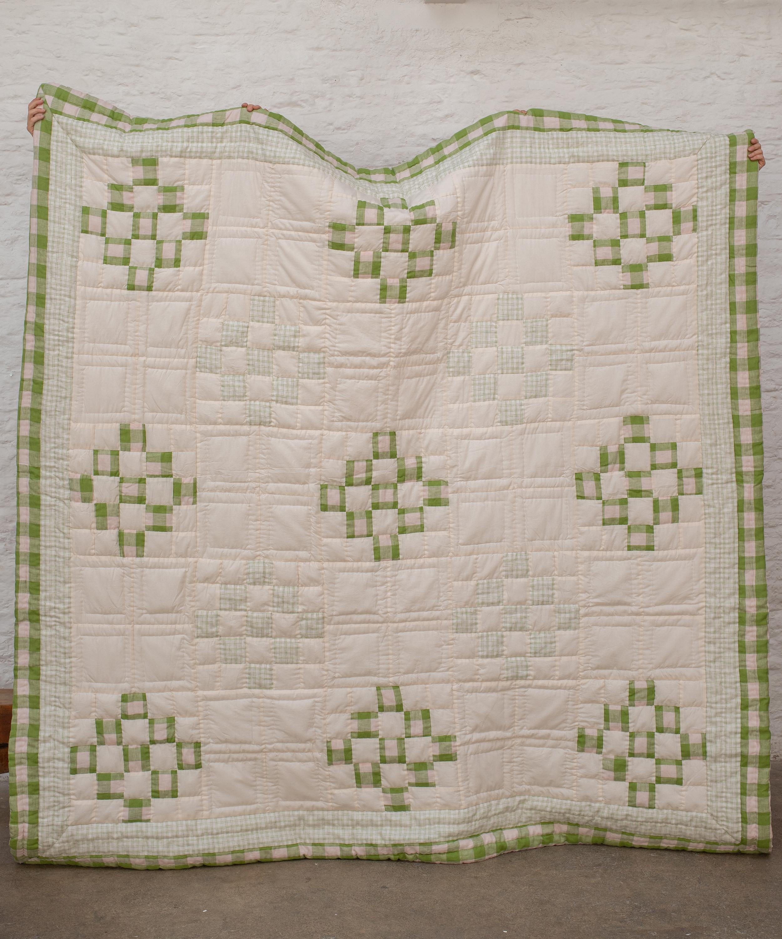 Projektityyny - Ruiskaunokki Peridot Gingham Patchwork Quilt image number 3