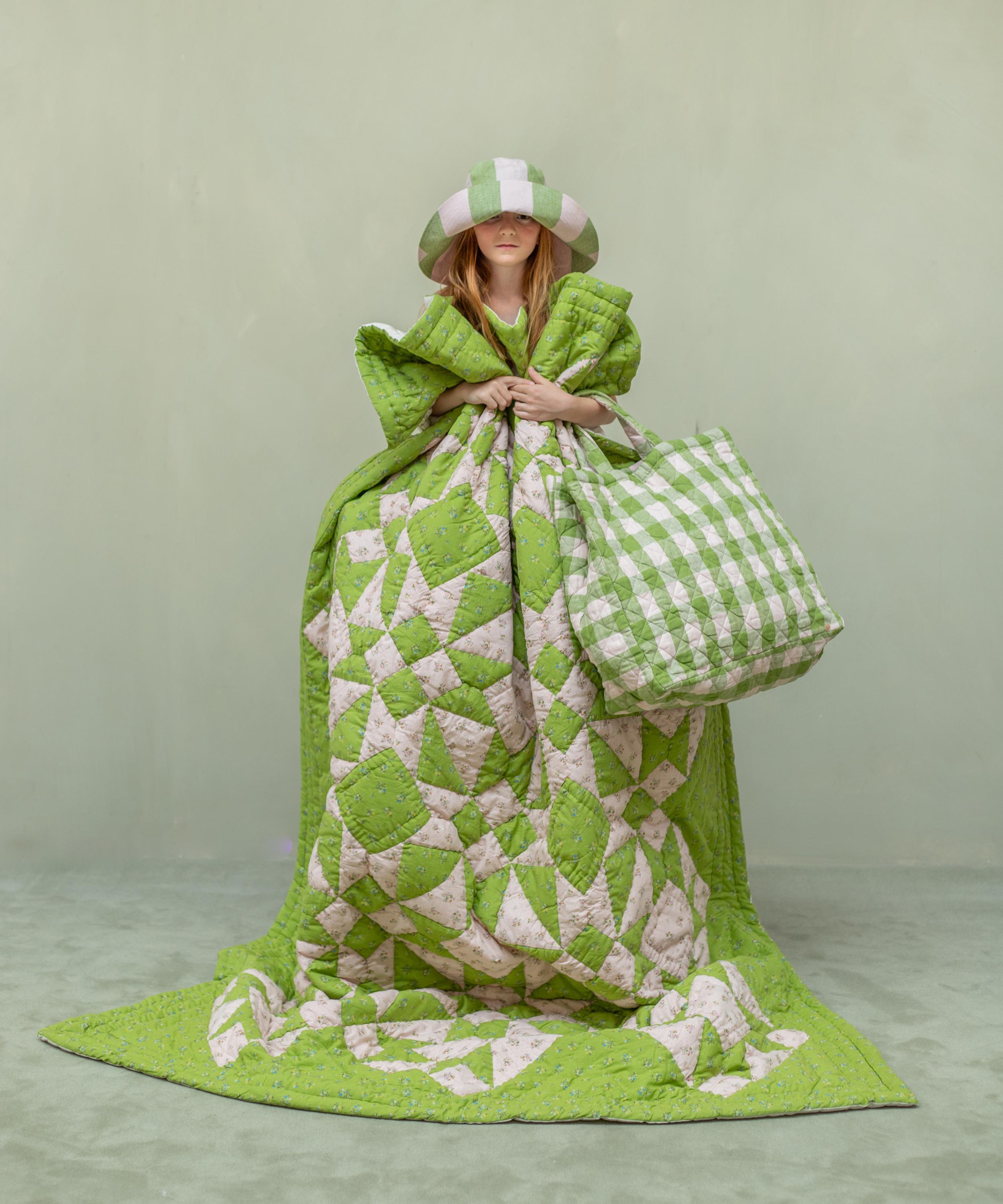 Projektityyny - Pohjola Peridot Patchwork Quilt image number 1