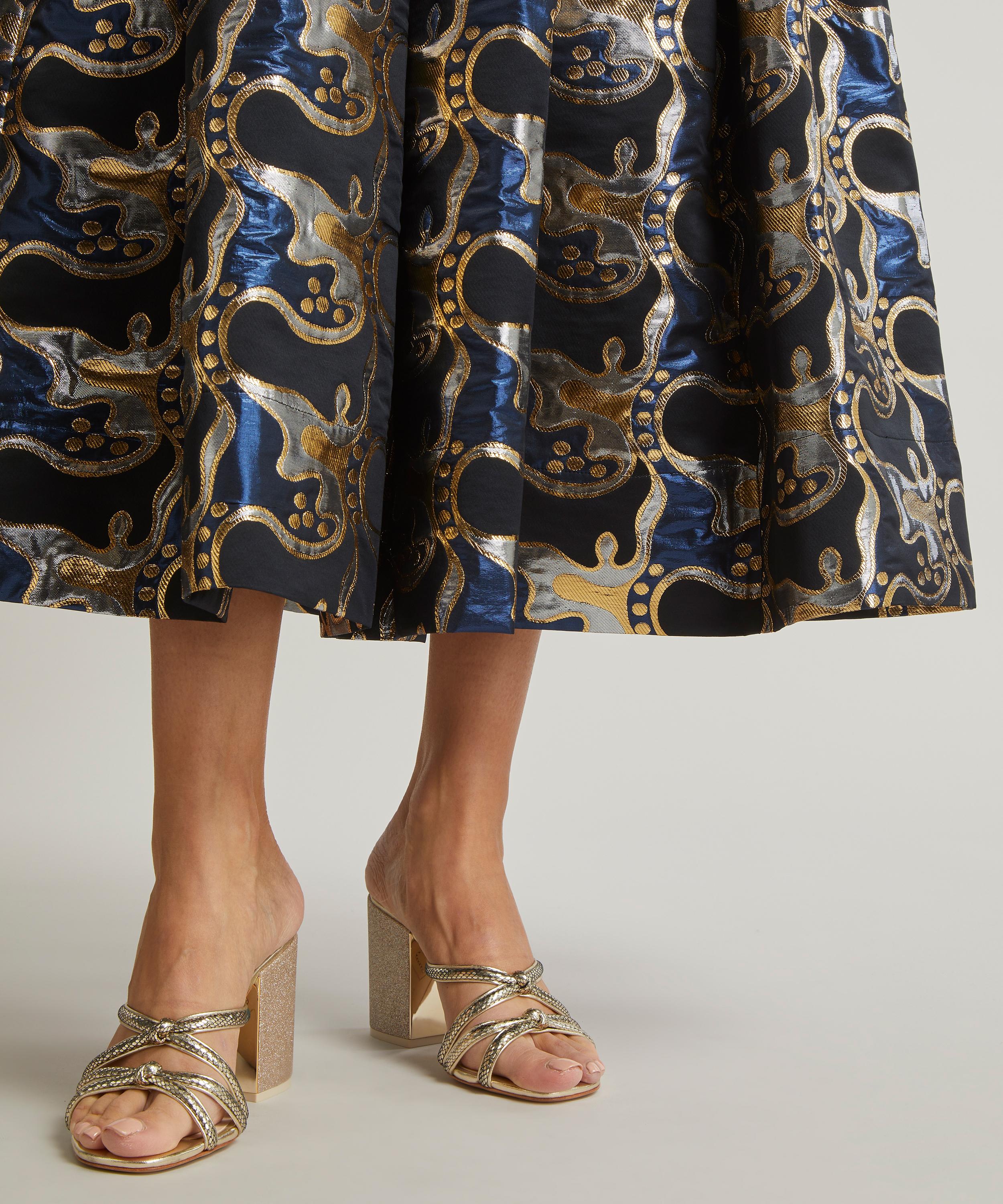 La DoubleJ Oscar Spritz Blu Jacquard Skirt | Liberty