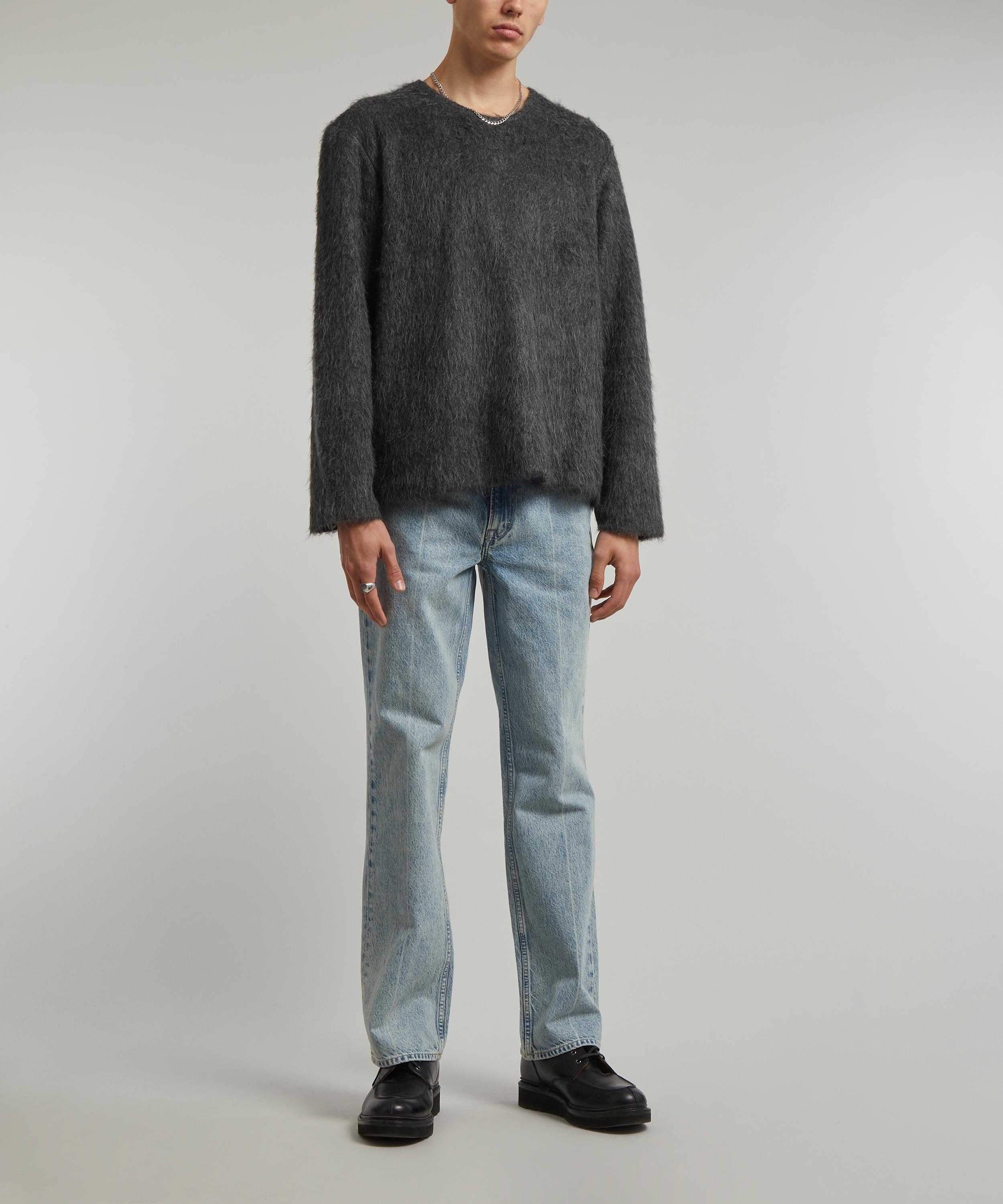 Boxy alpaca knit grey mélange – TOTEME