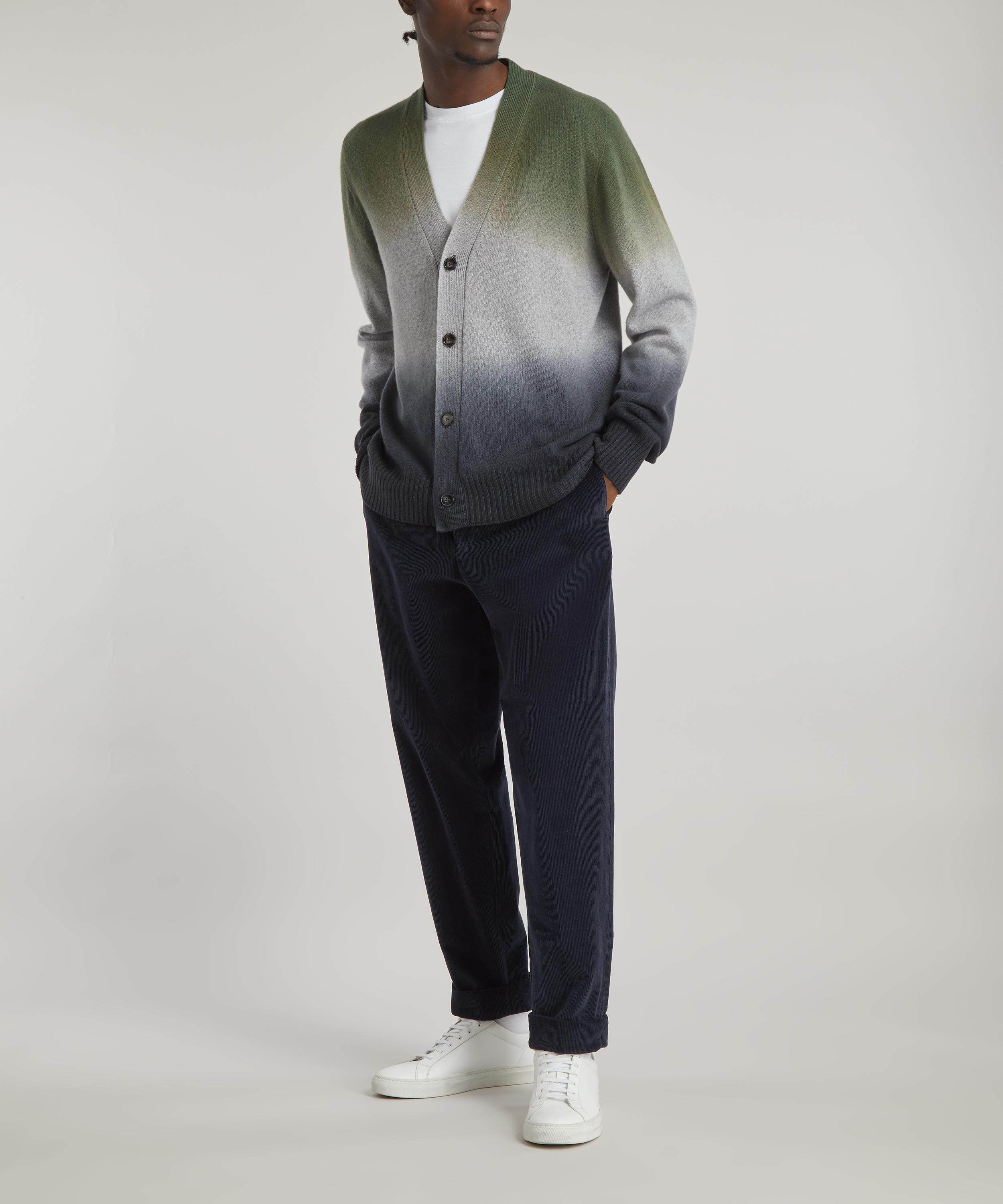 Officine Générale - Miles Wool and Cashmere Dip-Dyed Cardigan image number 1