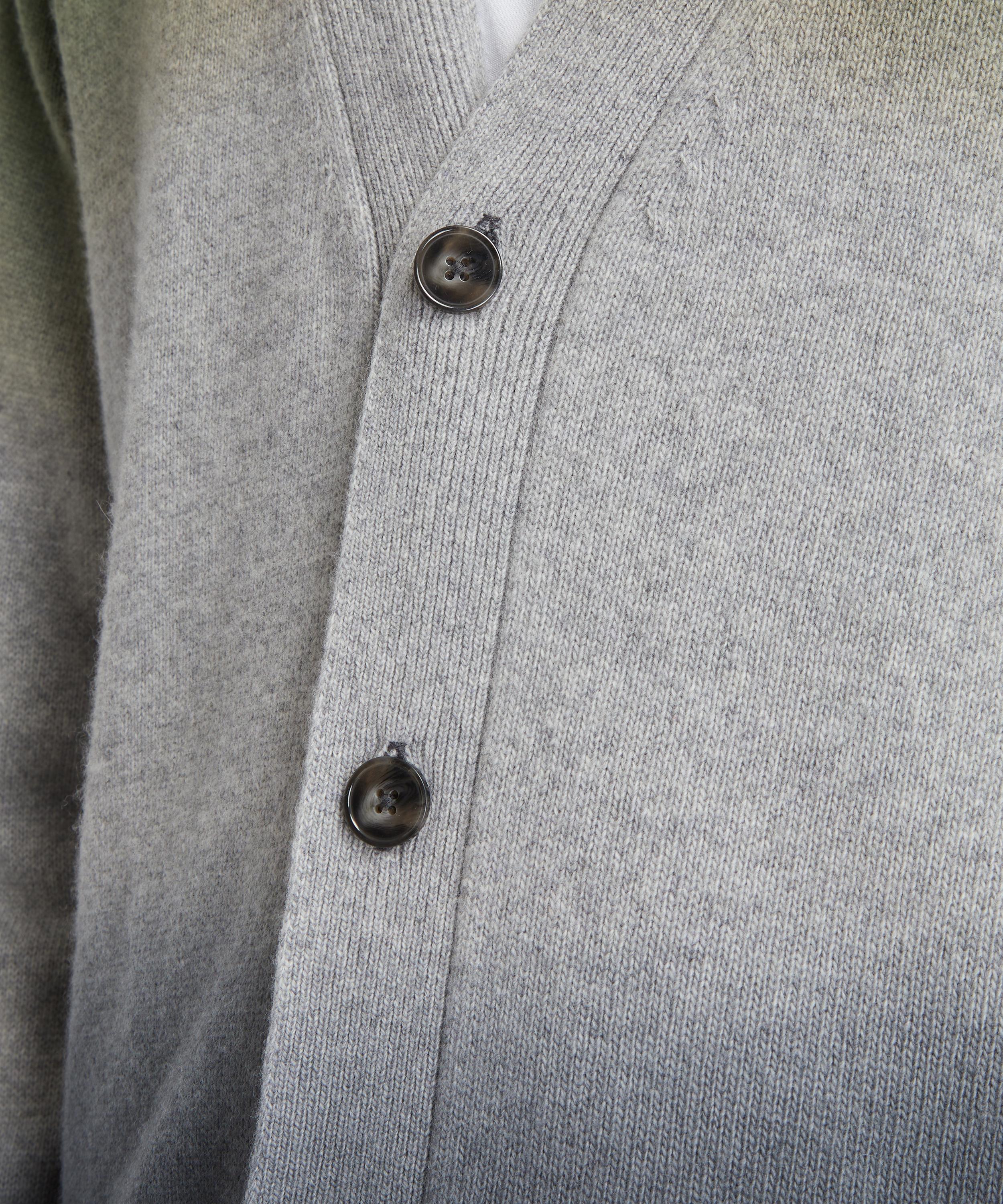 Officine Générale - Miles Wool and Cashmere Dip-Dyed Cardigan image number 4