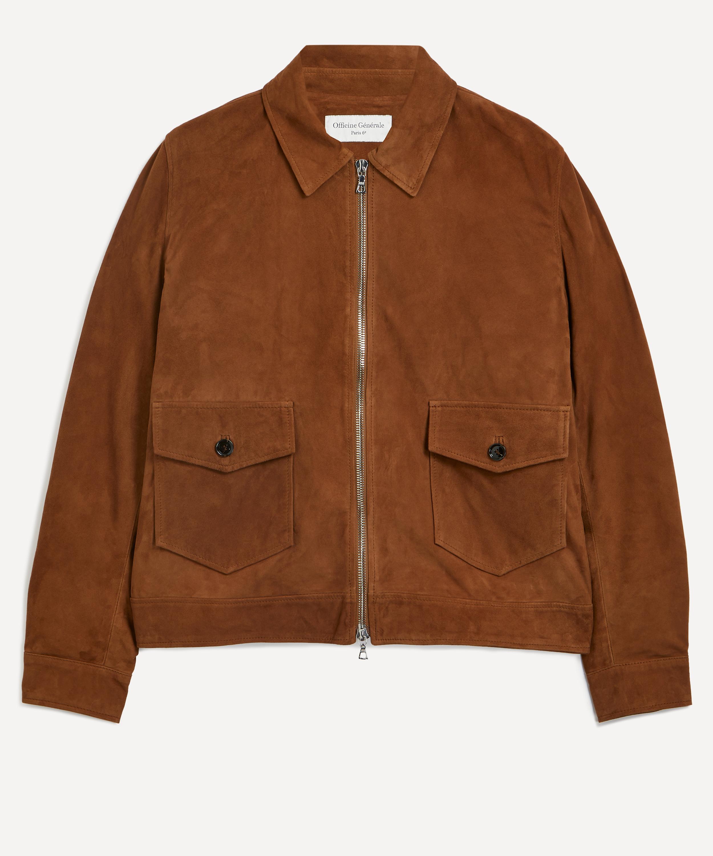 Officine Générale - Victor Suede Jacket image number 0