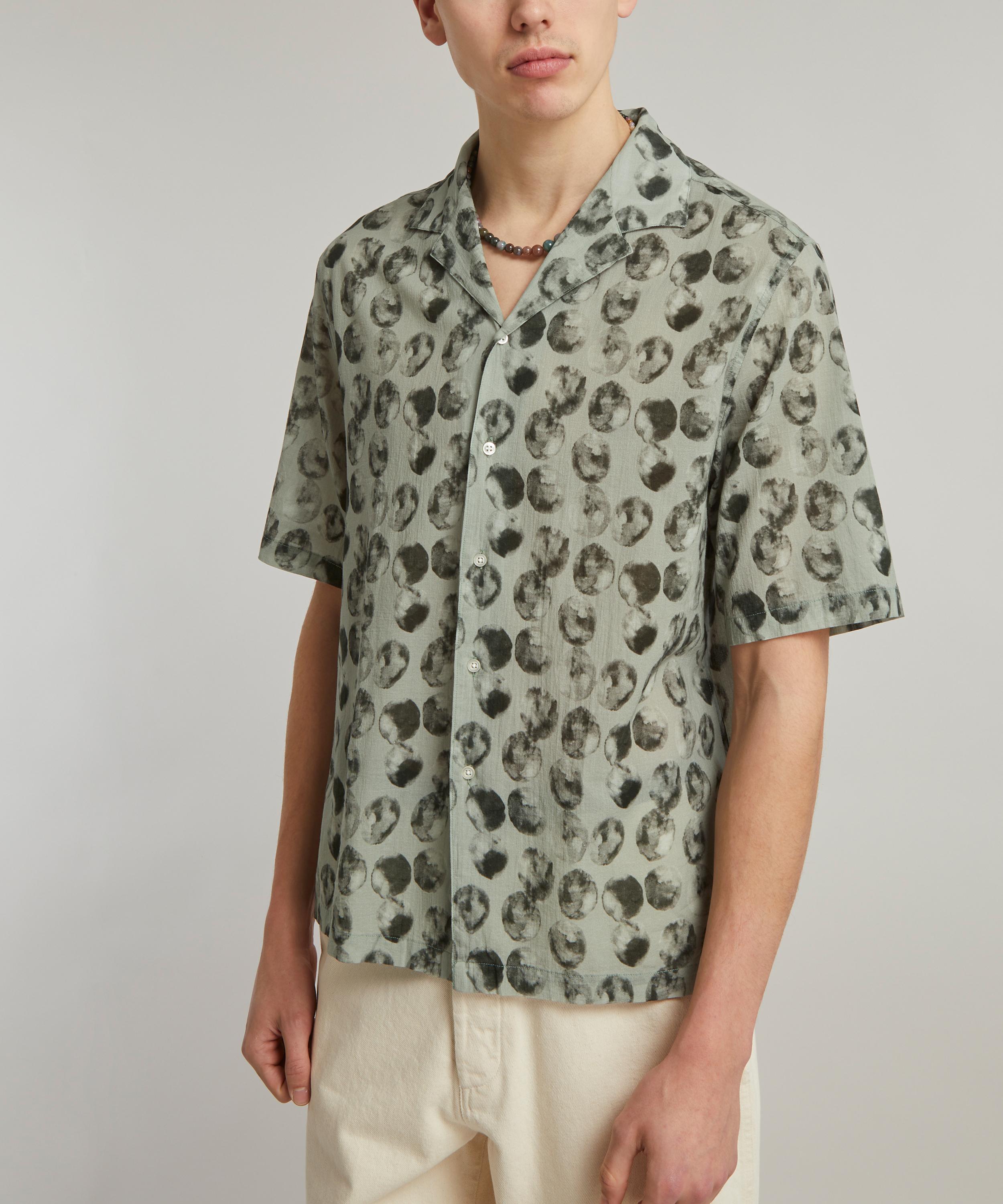 Officine Générale - Eren Bubble Print Camp Shirt image number 2