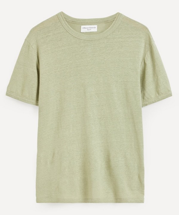 Officine Générale - Linen T-Shirt image number null