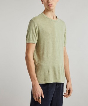 Officine Générale - Linen T-Shirt image number 2