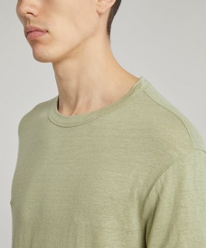 Officine Générale - Linen T-Shirt image number 4