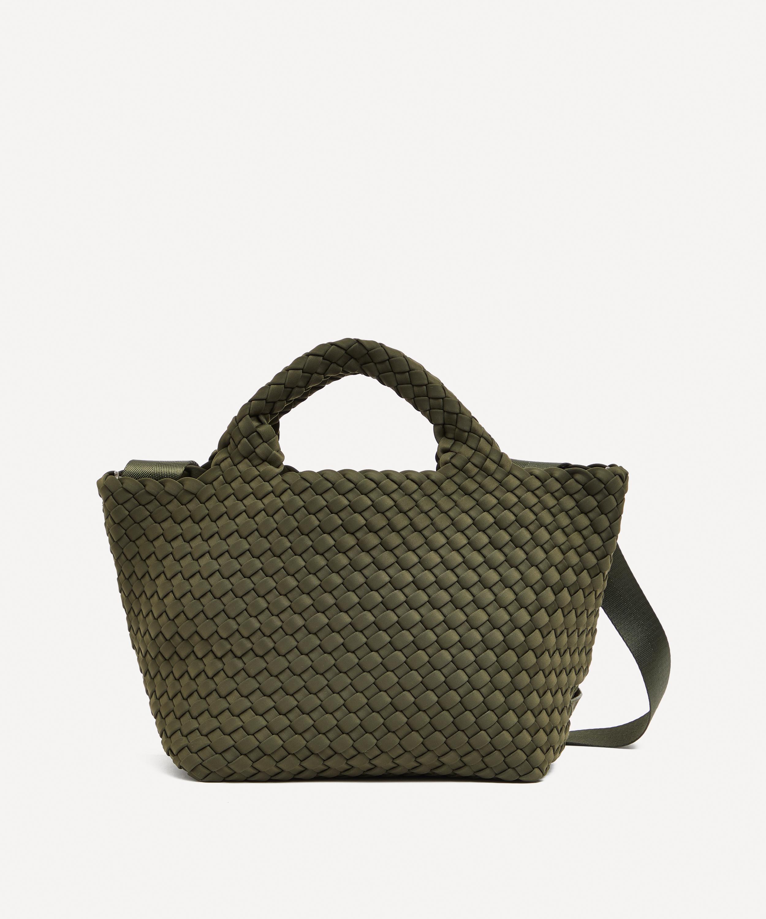 Naghedi - St. Barths Mini Woven Tote Bag Olive image number 0