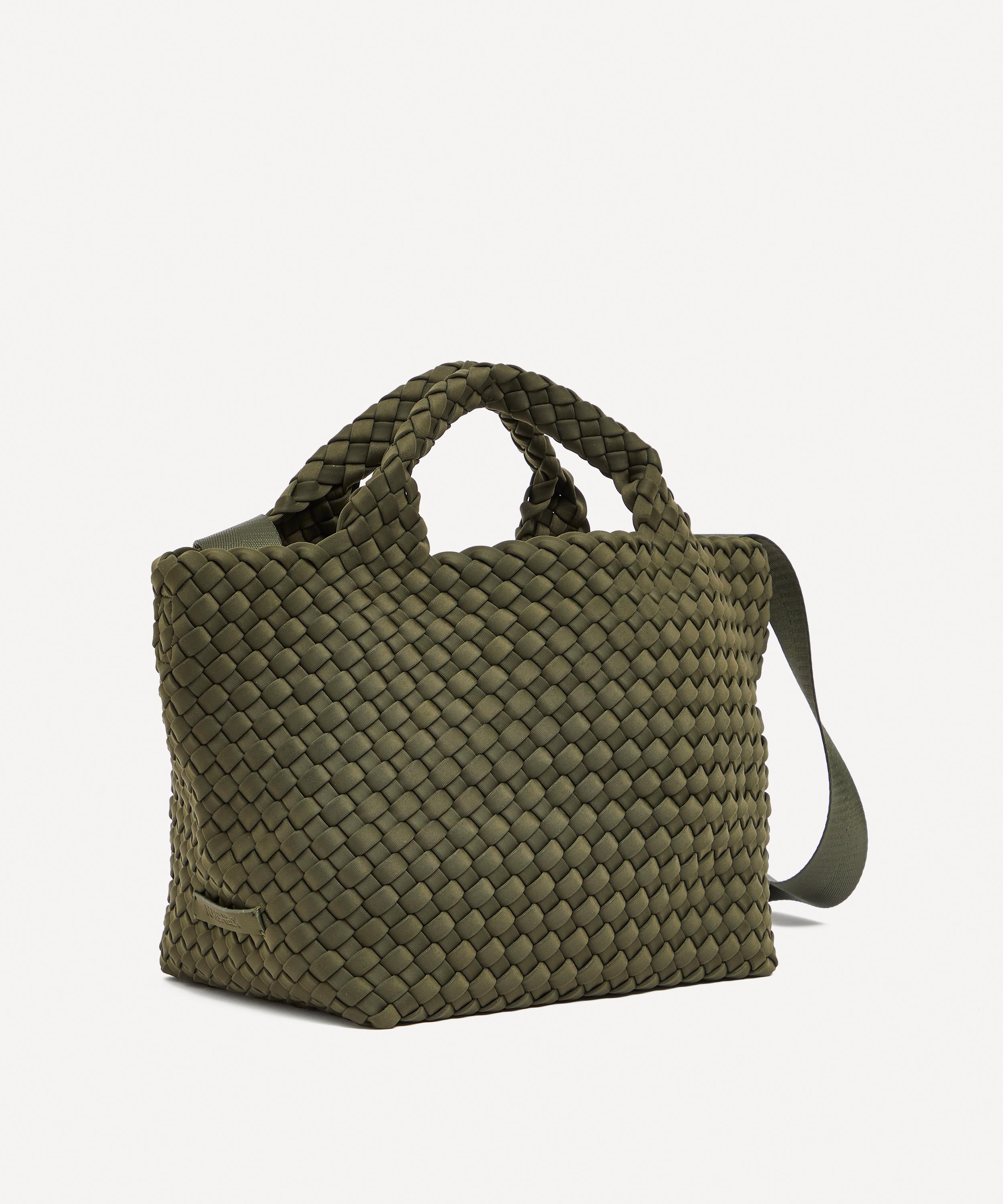 Naghedi - St. Barths Mini Woven Tote Bag Olive image number 1