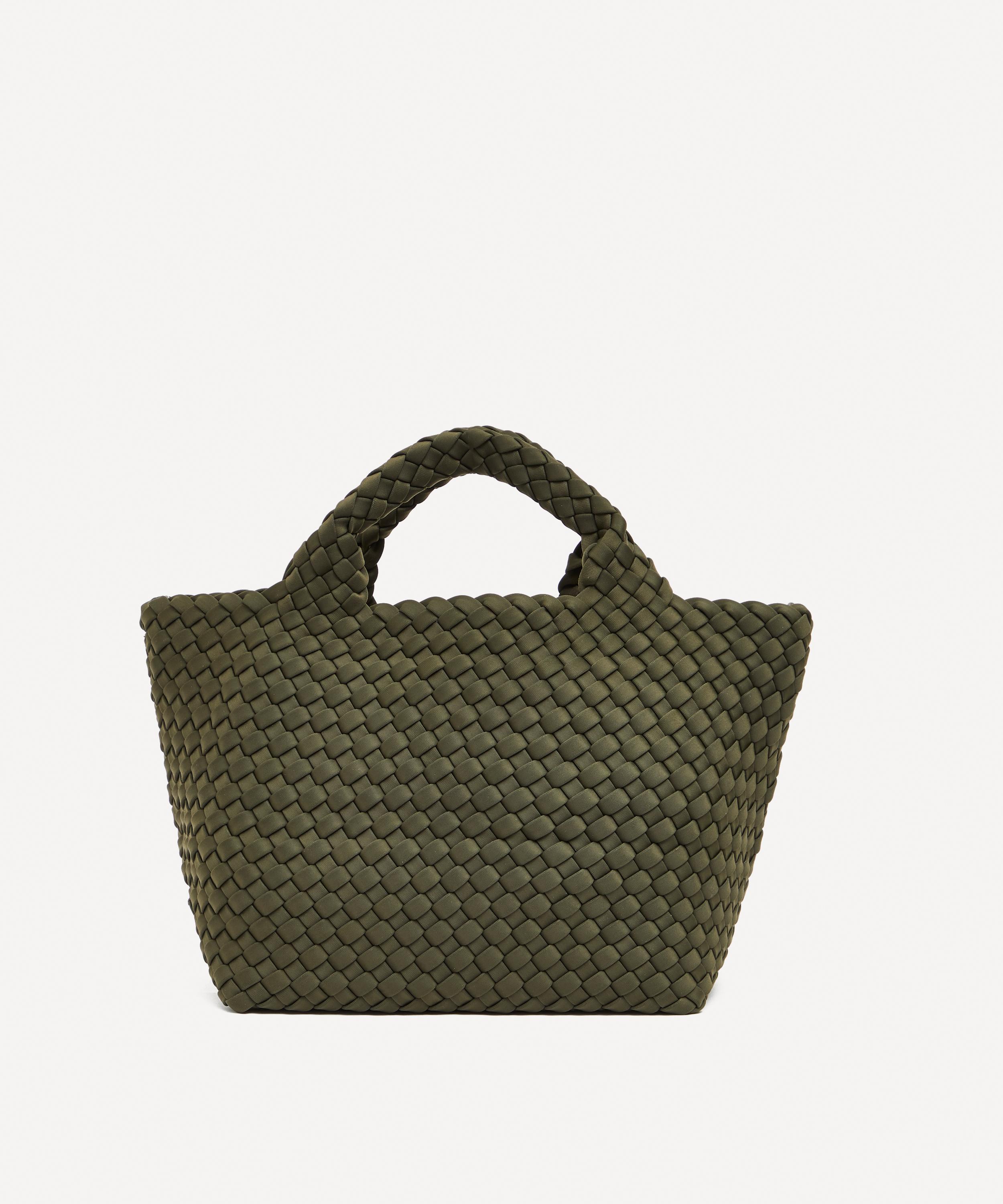 Naghedi - St. Barths Mini Woven Tote Bag Olive image number 2