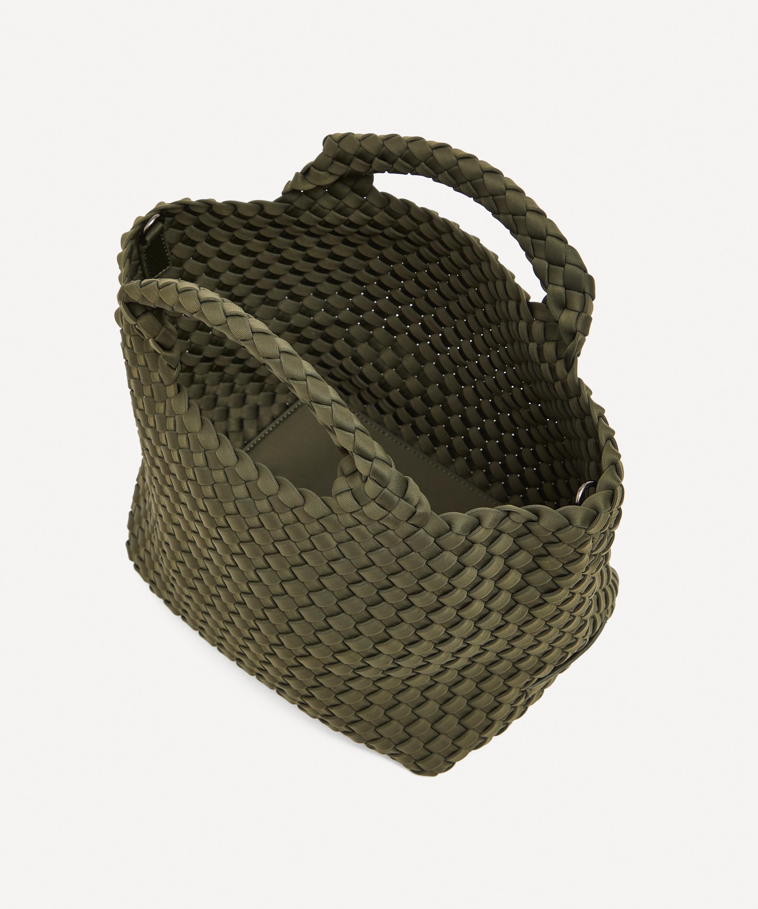 Naghedi - St. Barths Mini Woven Tote Bag Olive image number 4