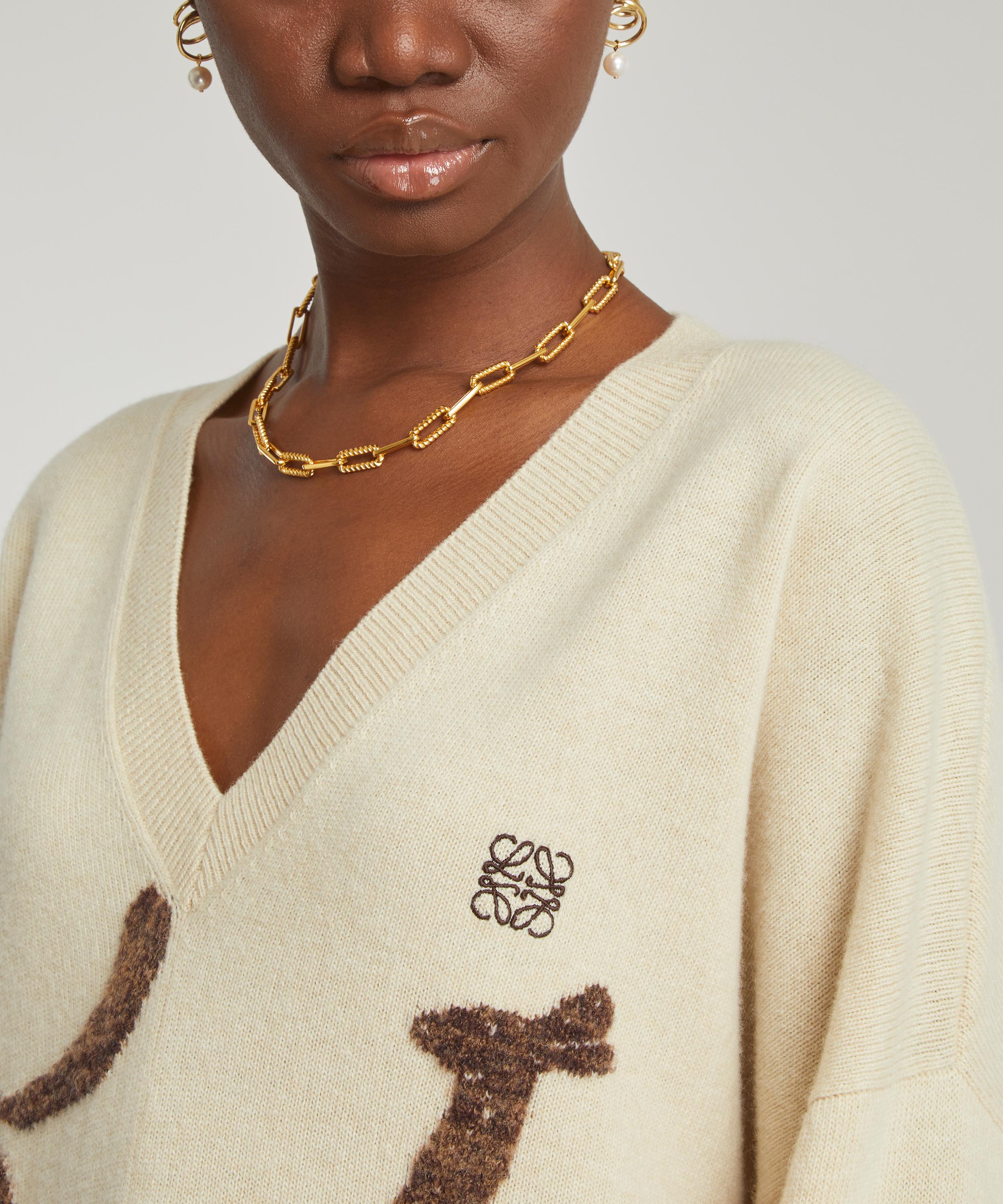 Loewe Asymmetric Deer Sweater | Liberty