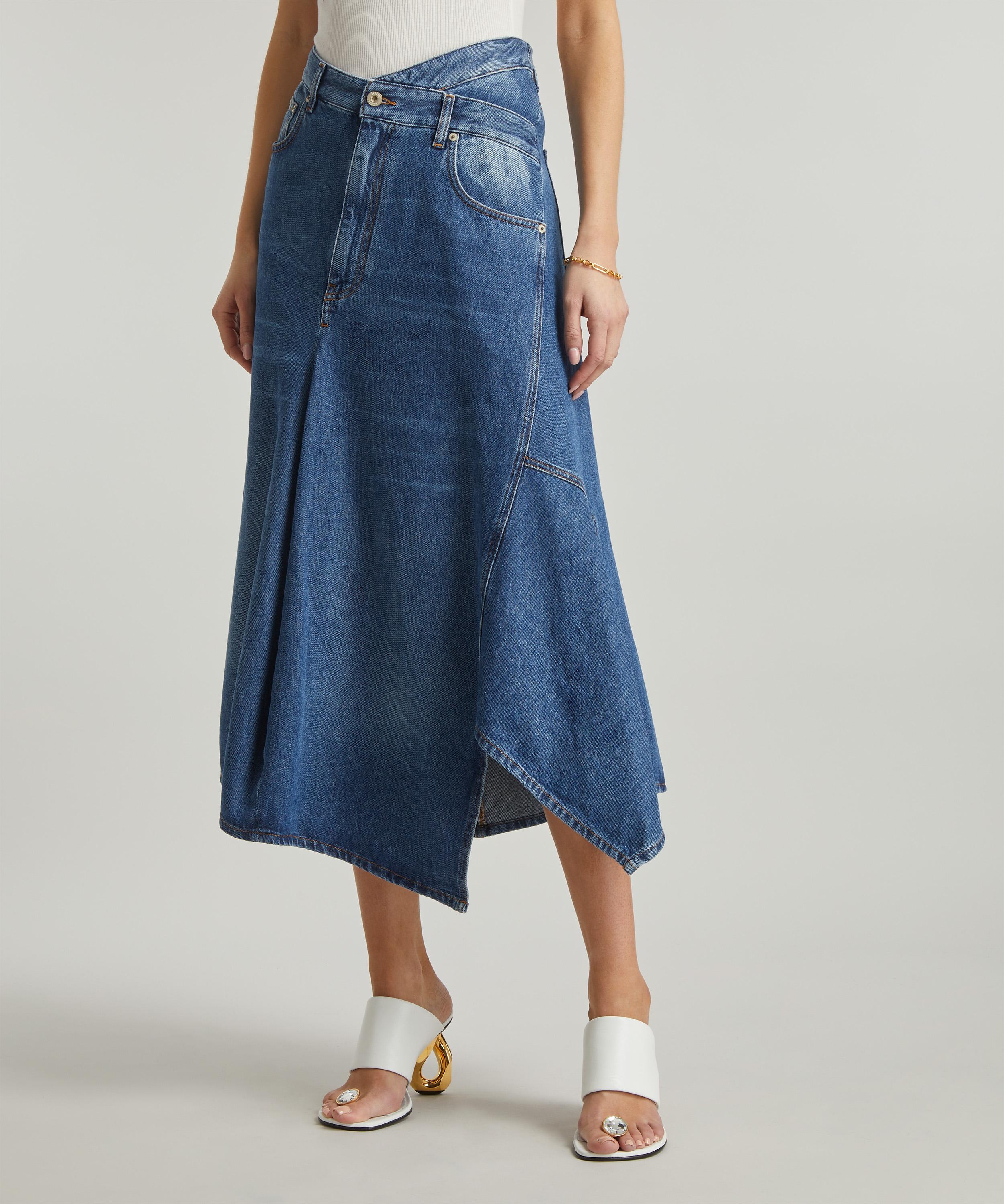 Loewe - Deconstructed Denim Midi-Skirt image number 2