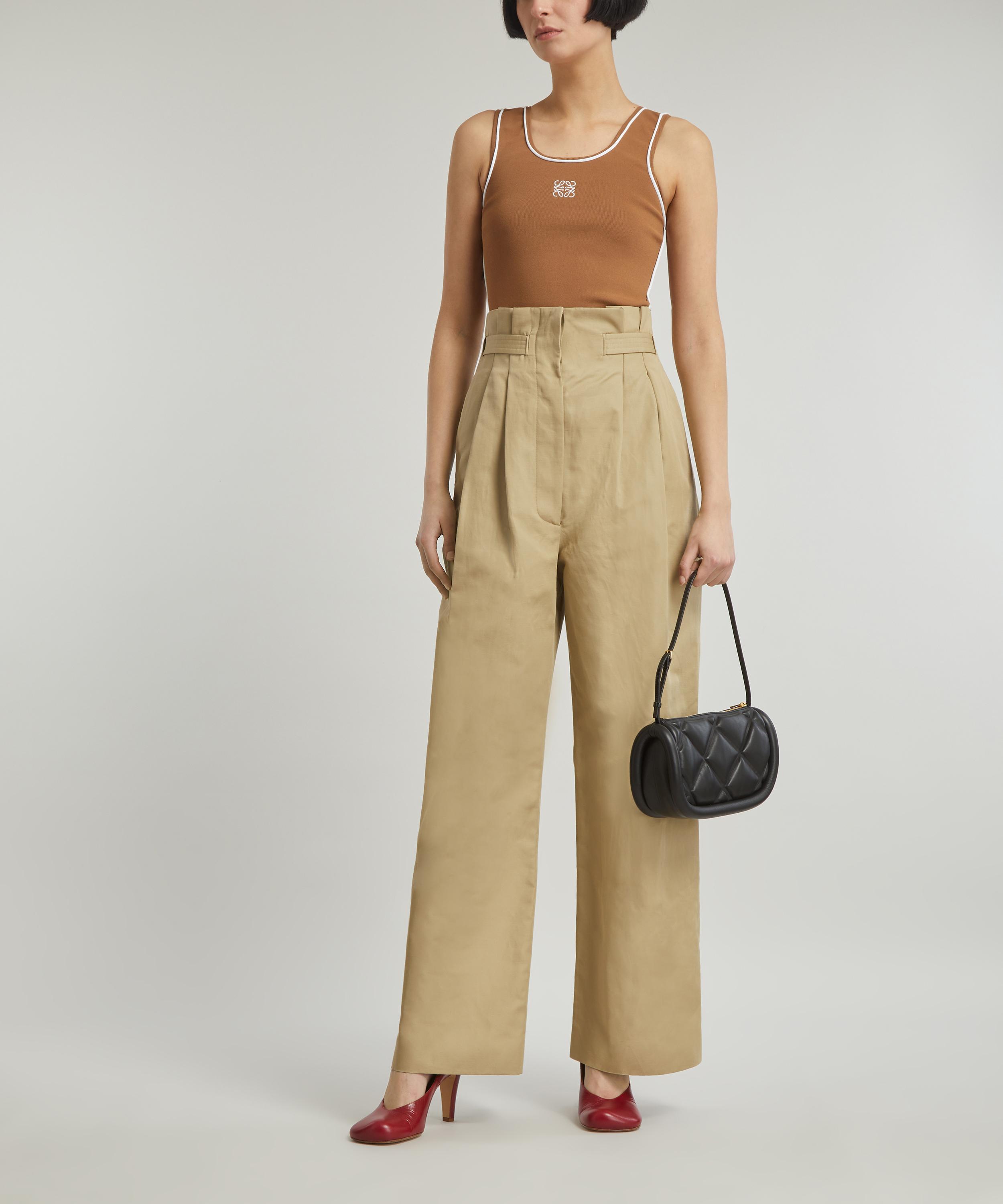 Loewe - High-Rise Pleated Trousers image number 1