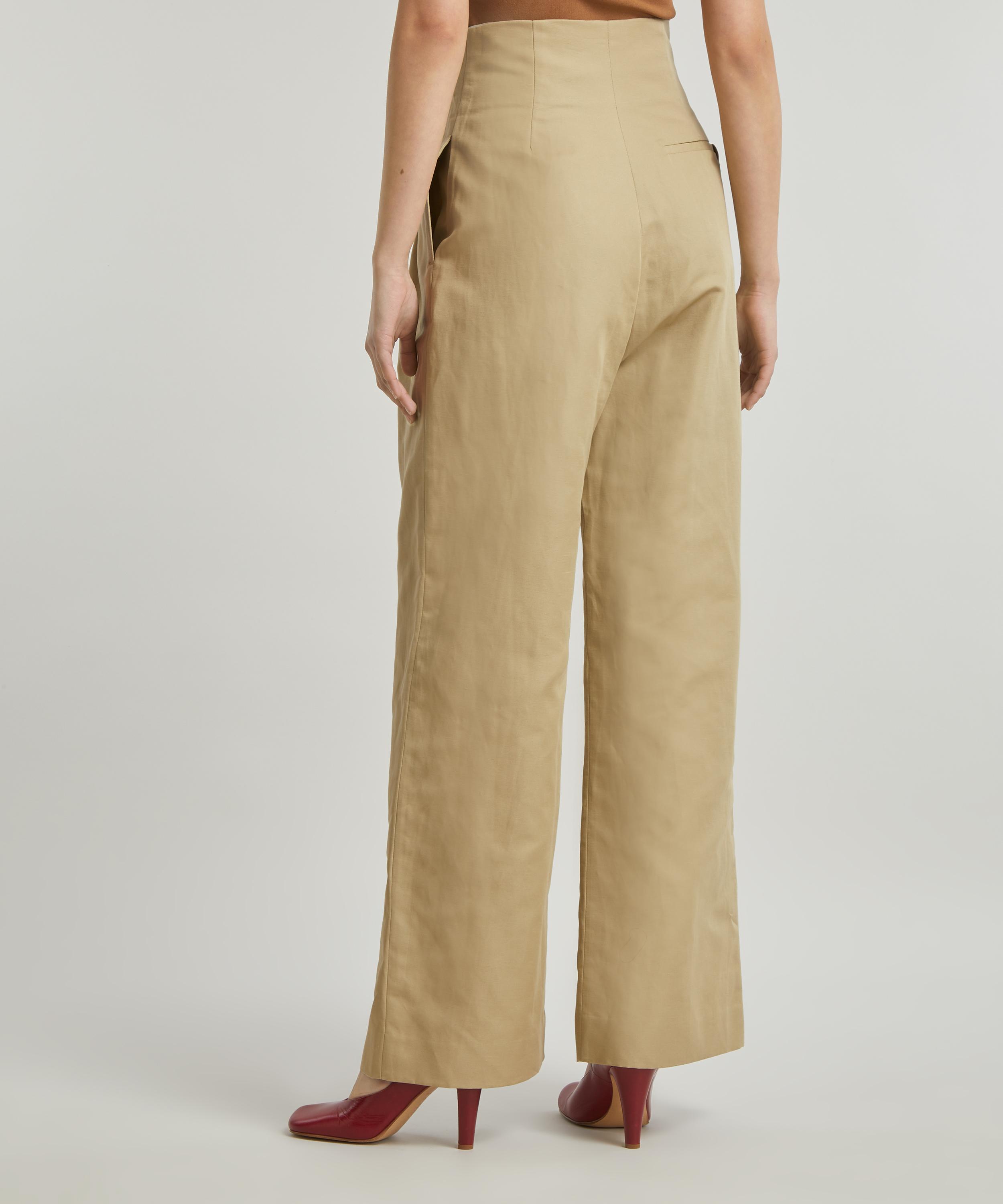Loewe - High-Rise Pleated Trousers image number 3