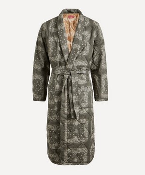 Desmond & Dempsey - Bandana Print Quilted Robe image number 0