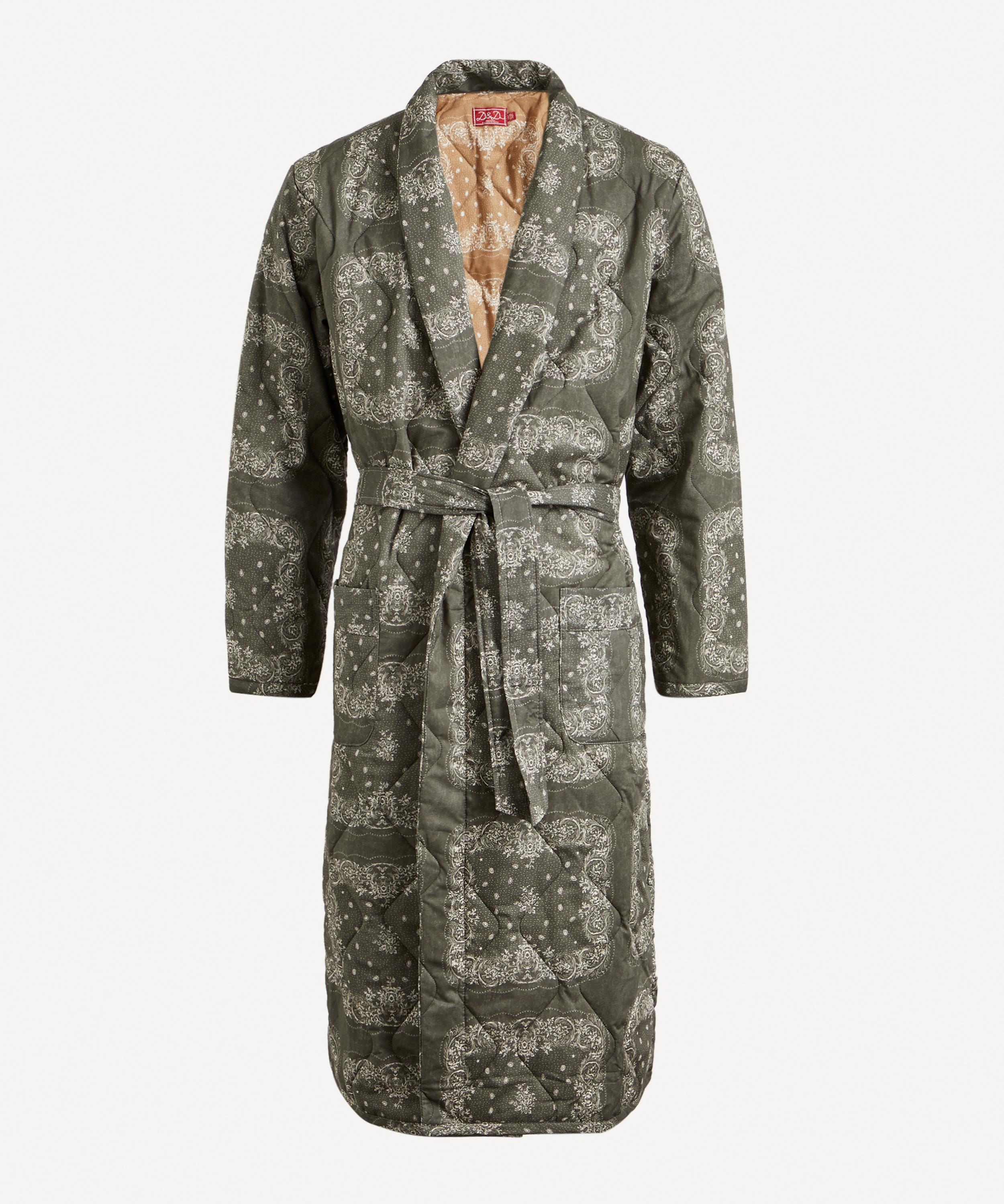 Desmond & Dempsey - Bandana Print Quilted Robe image number 0