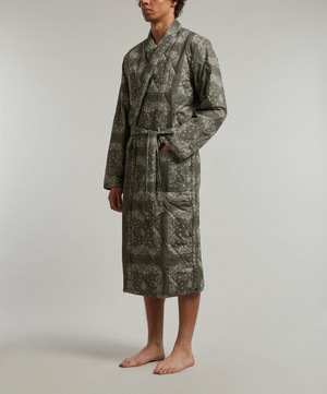 Desmond & Dempsey - Bandana Print Quilted Robe image number 1