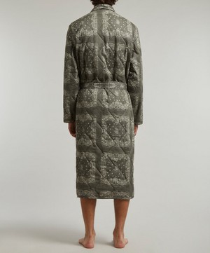 Desmond & Dempsey - Bandana Print Quilted Robe image number 3