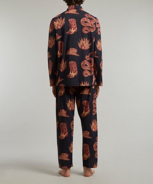 Desmond & Dempsey - Wild Icons Cotton Pyjama Set image number 3