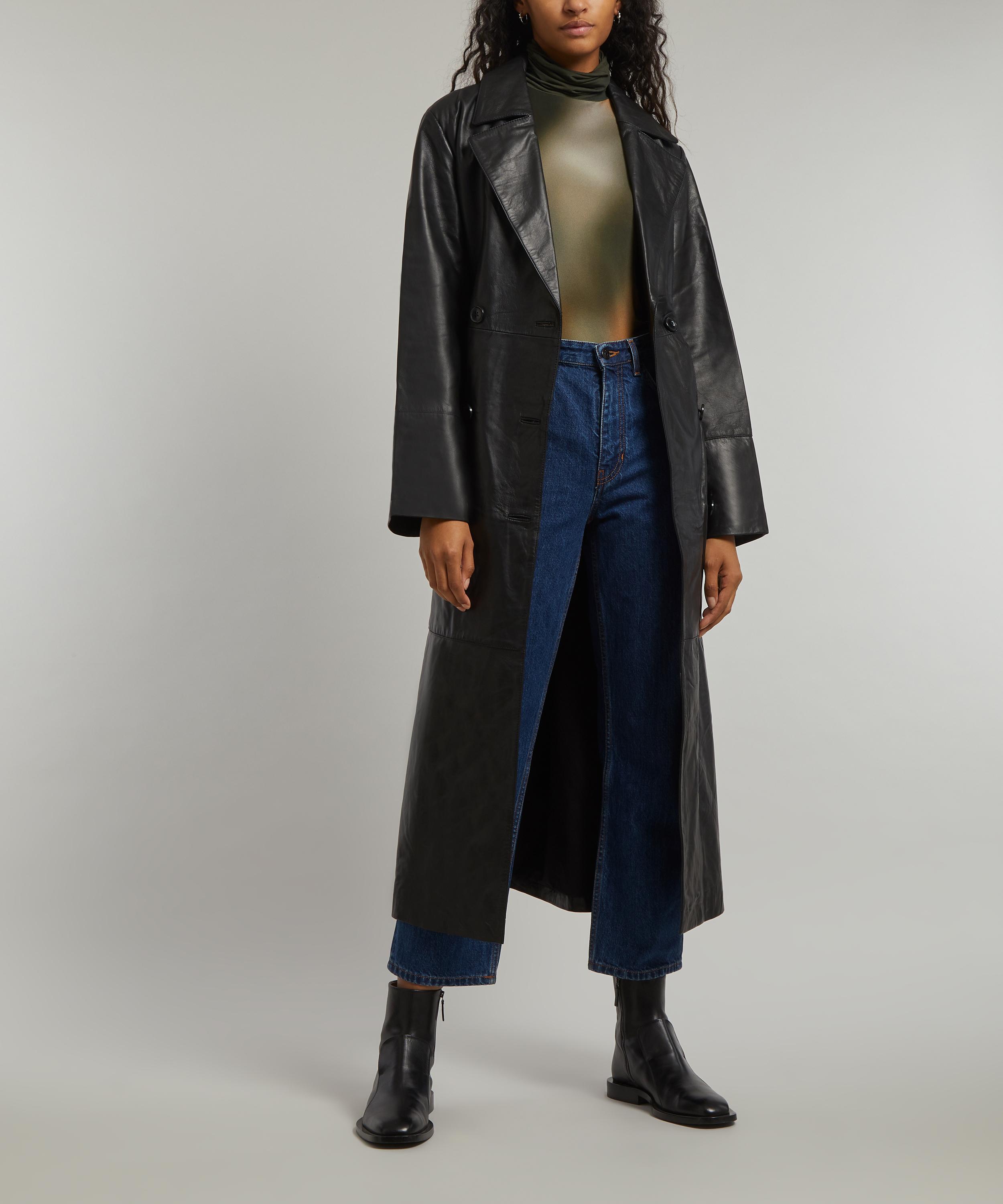 Aligne Gens Leather Trench Coat | Liberty