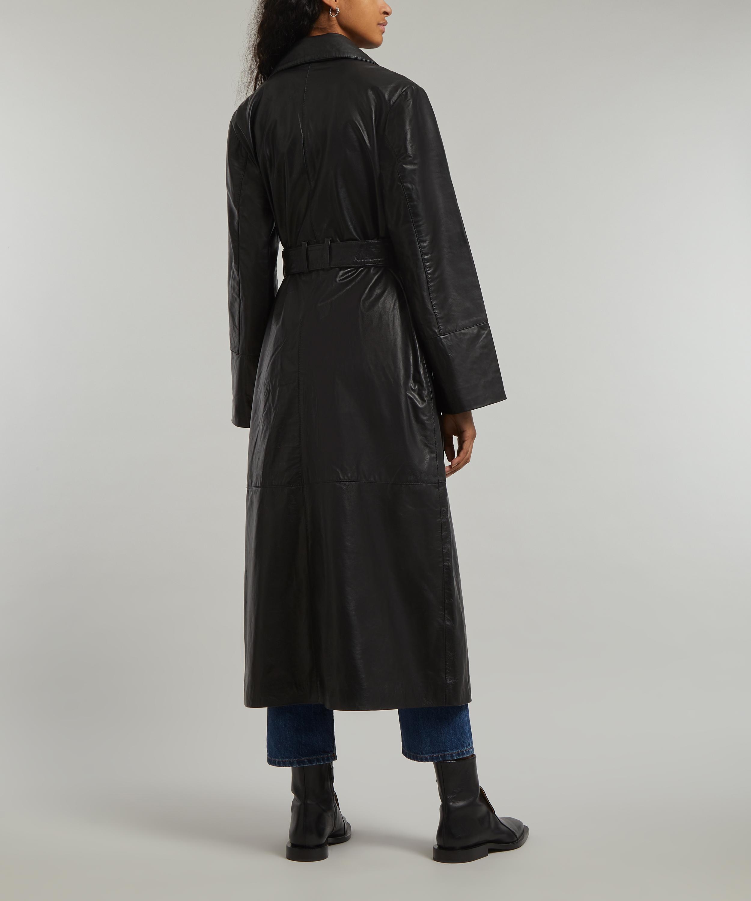 Aligne - Gens Leather Trench Coat image number 3