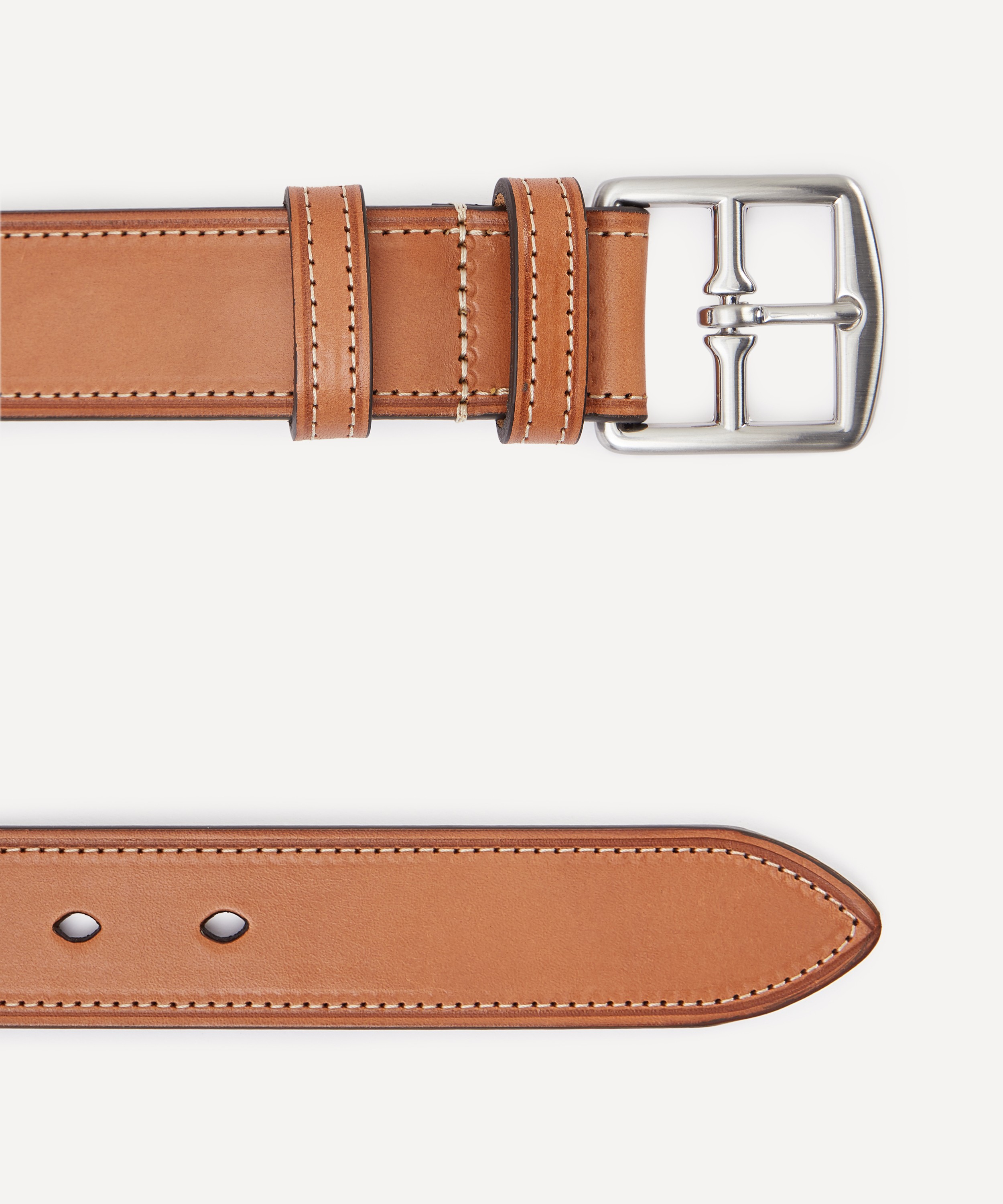 Anderson's Stitch-Trimmed Leather Belt with Double Keeper | Liberty