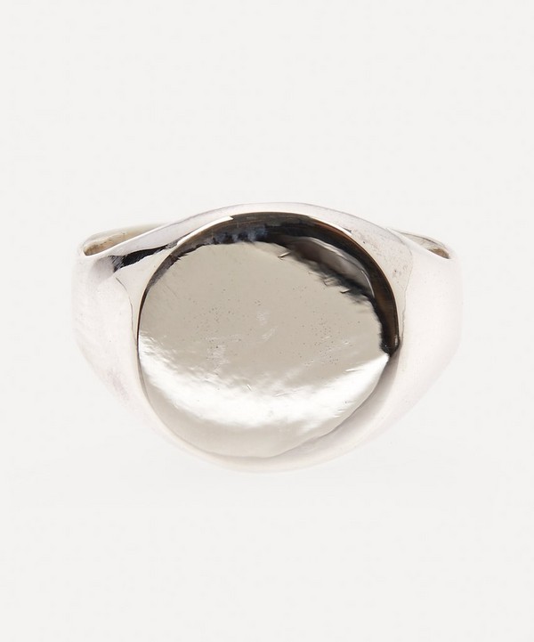 Studio Adorn - Sterling Silver Classic Round Signet Ring