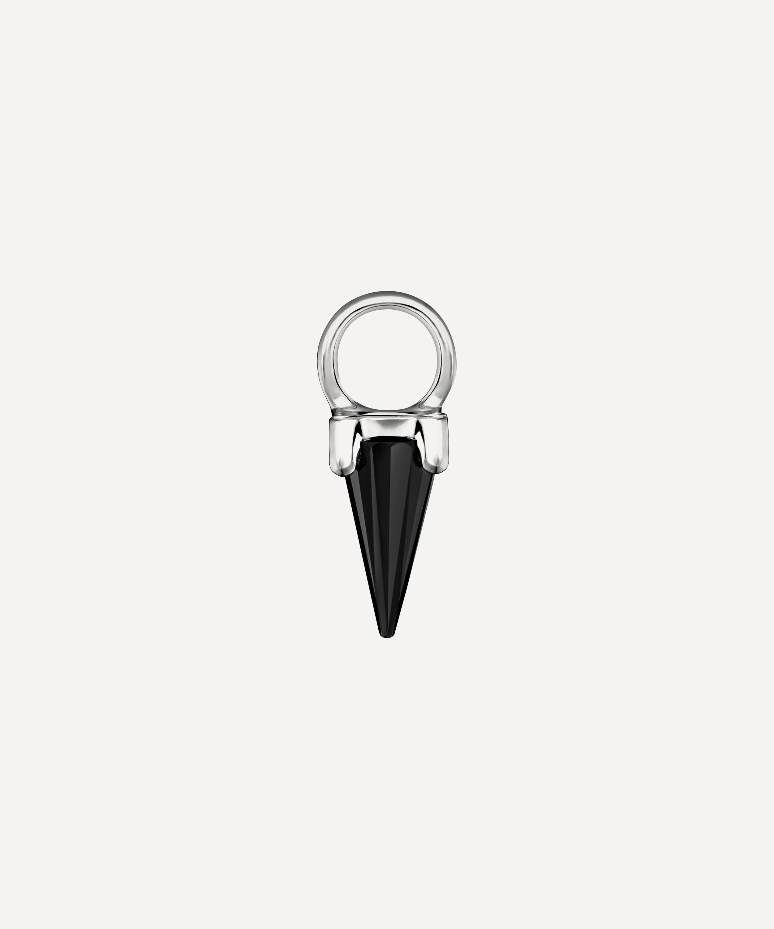 Maria Tash - 18ct 4mm Black Moissanite Spike Charm image number 0