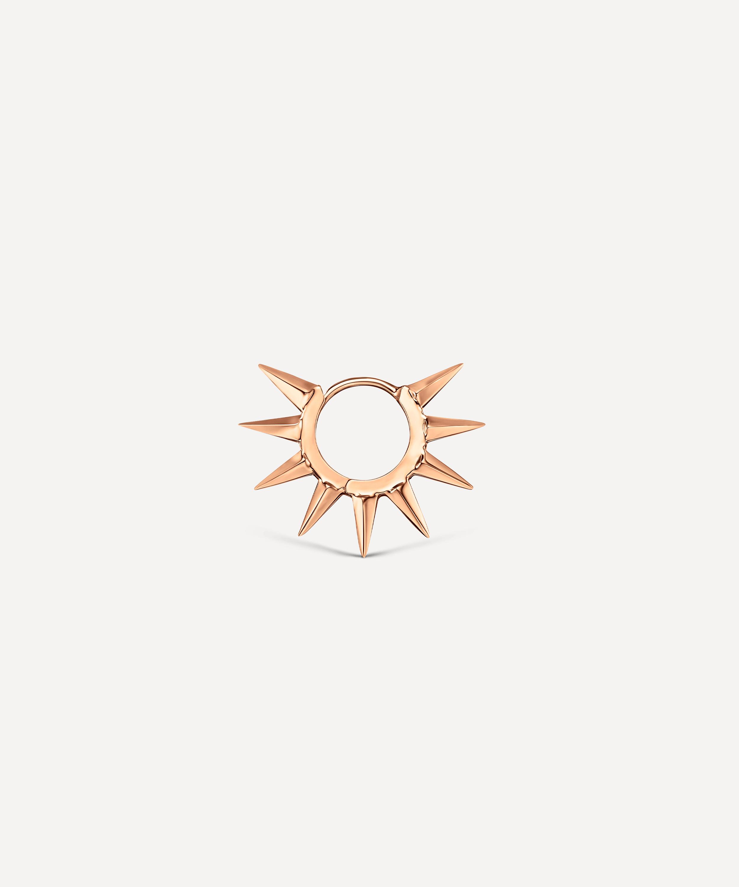 Maria Tash - 14ct 6.5mm Metal Mohawk Hoop Earring image number 1