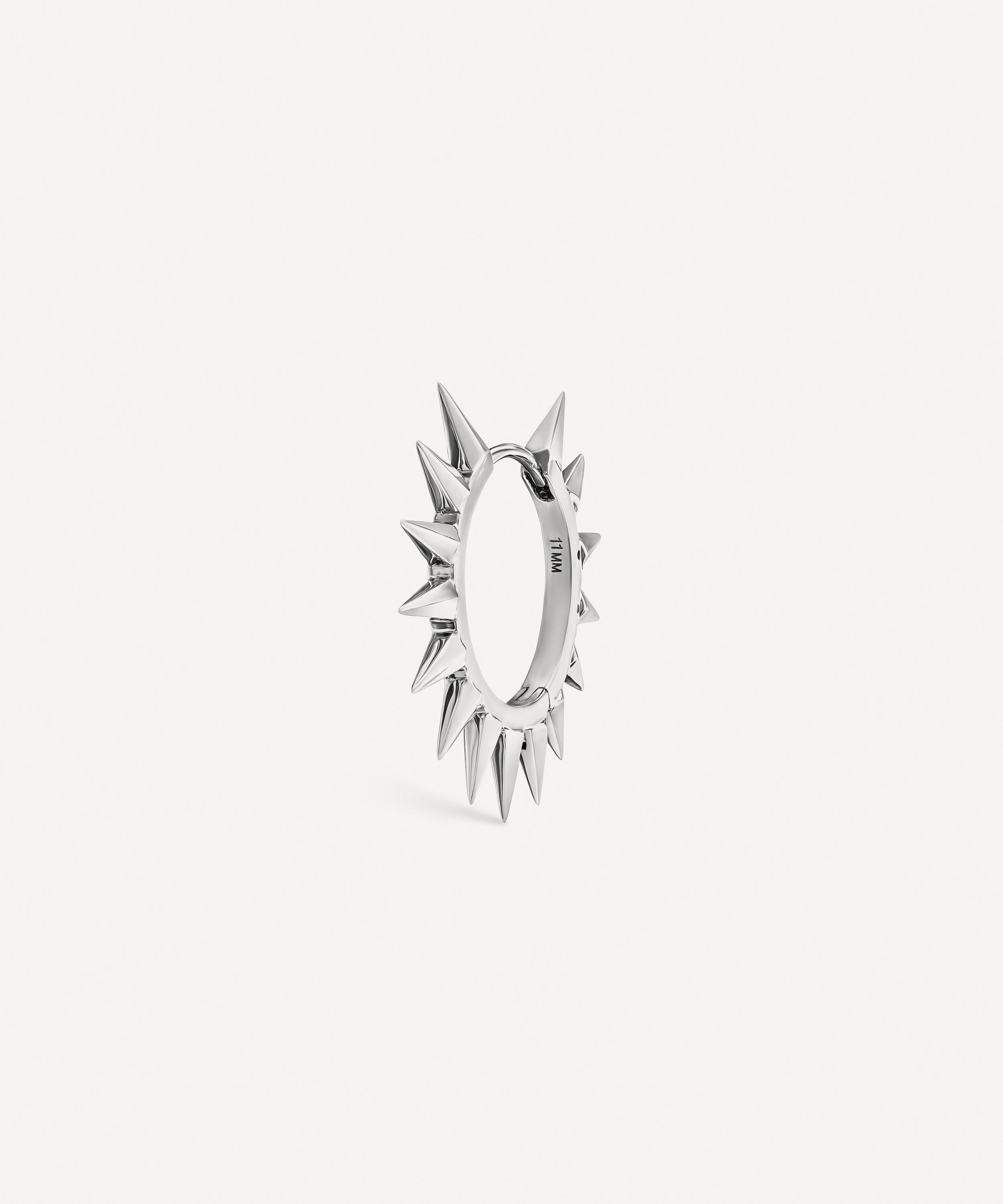 Maria Tash - 14ct 11mm Metal Mohawk Hoop Earring