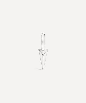 Maria Tash - 14ct 9.5mm Faceted Single Long Spike Hoop Earring image number 3
