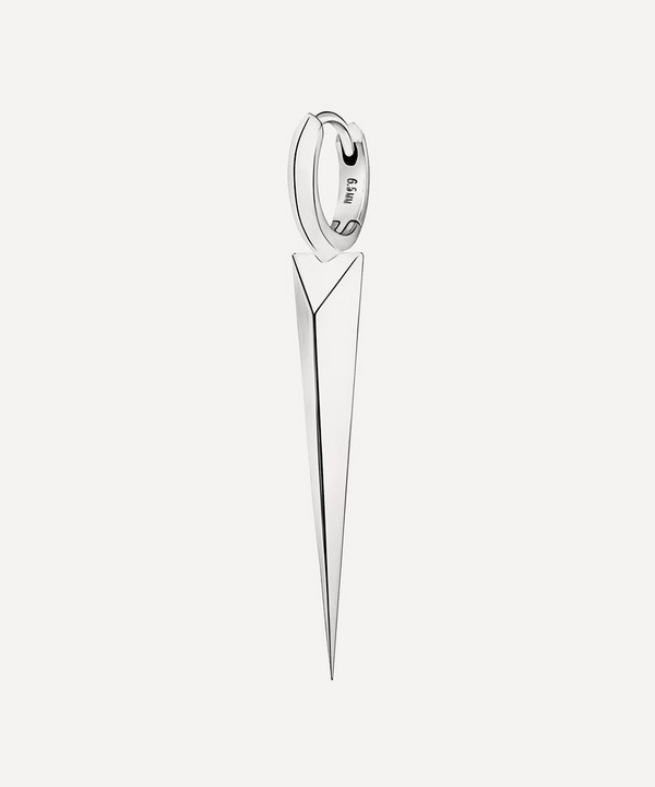 Maria Tash - 14ct 6.5mm Faceted Grand Spike Hoop Earring