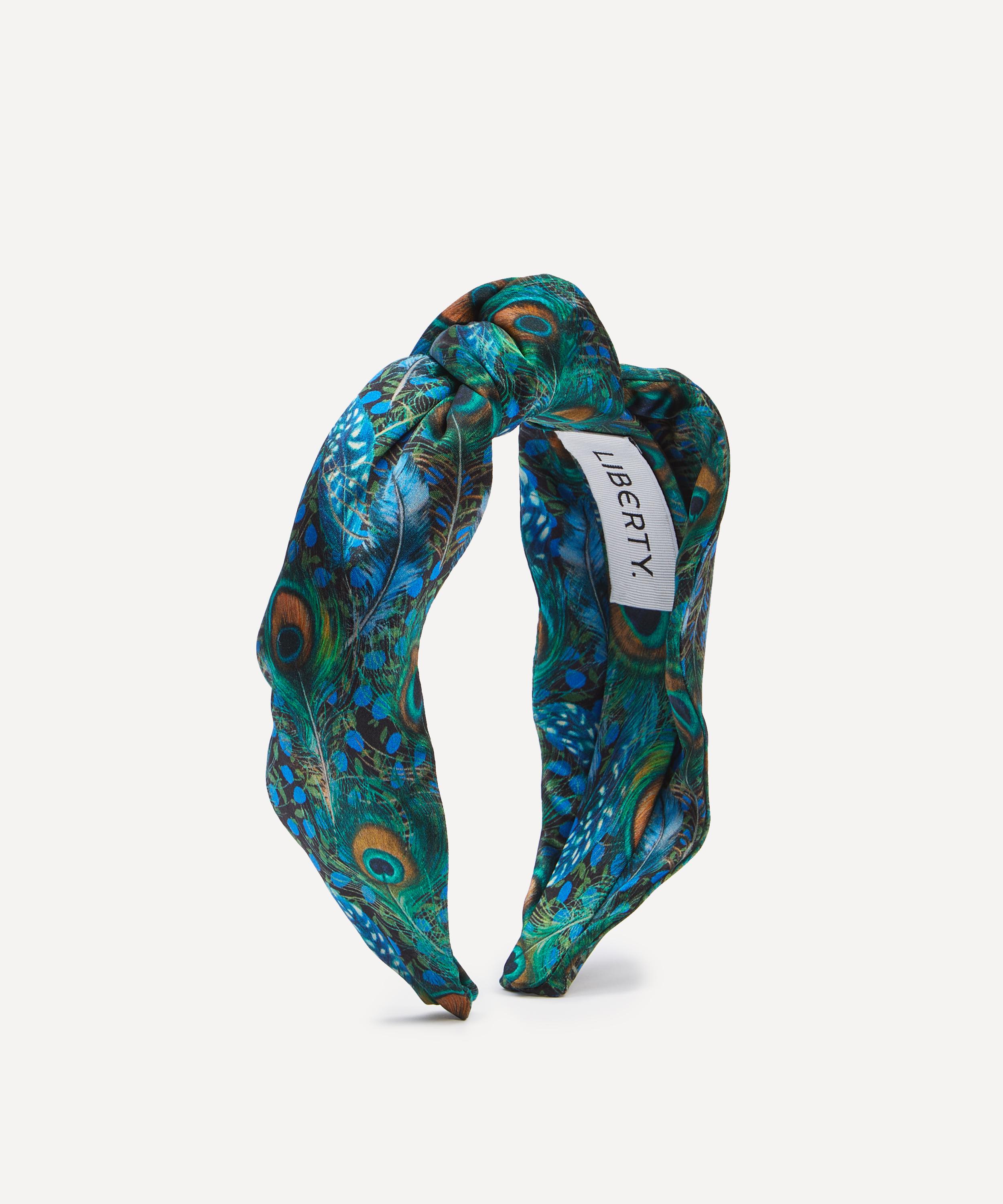 Liberty - Peacock Manor Silk Satin Headband image number 0