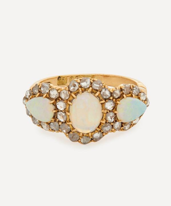 Kojis - 18ct Gold Napoleonic Opal and Diamond Ring image number null