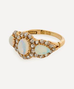 Kojis - 18ct Gold Napoleonic Opal and Diamond Ring image number 2