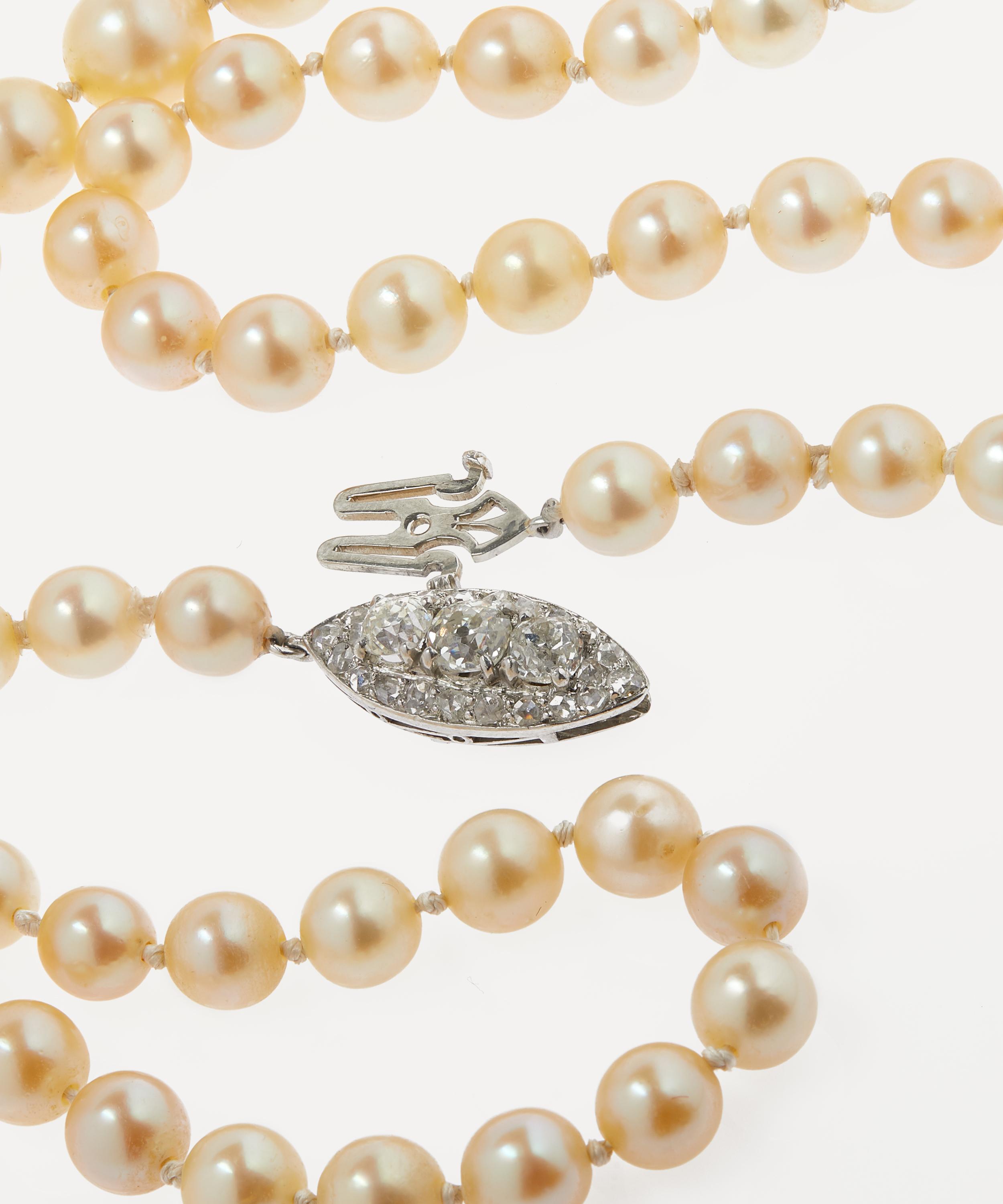 Saltwater pearl necklace on sale price