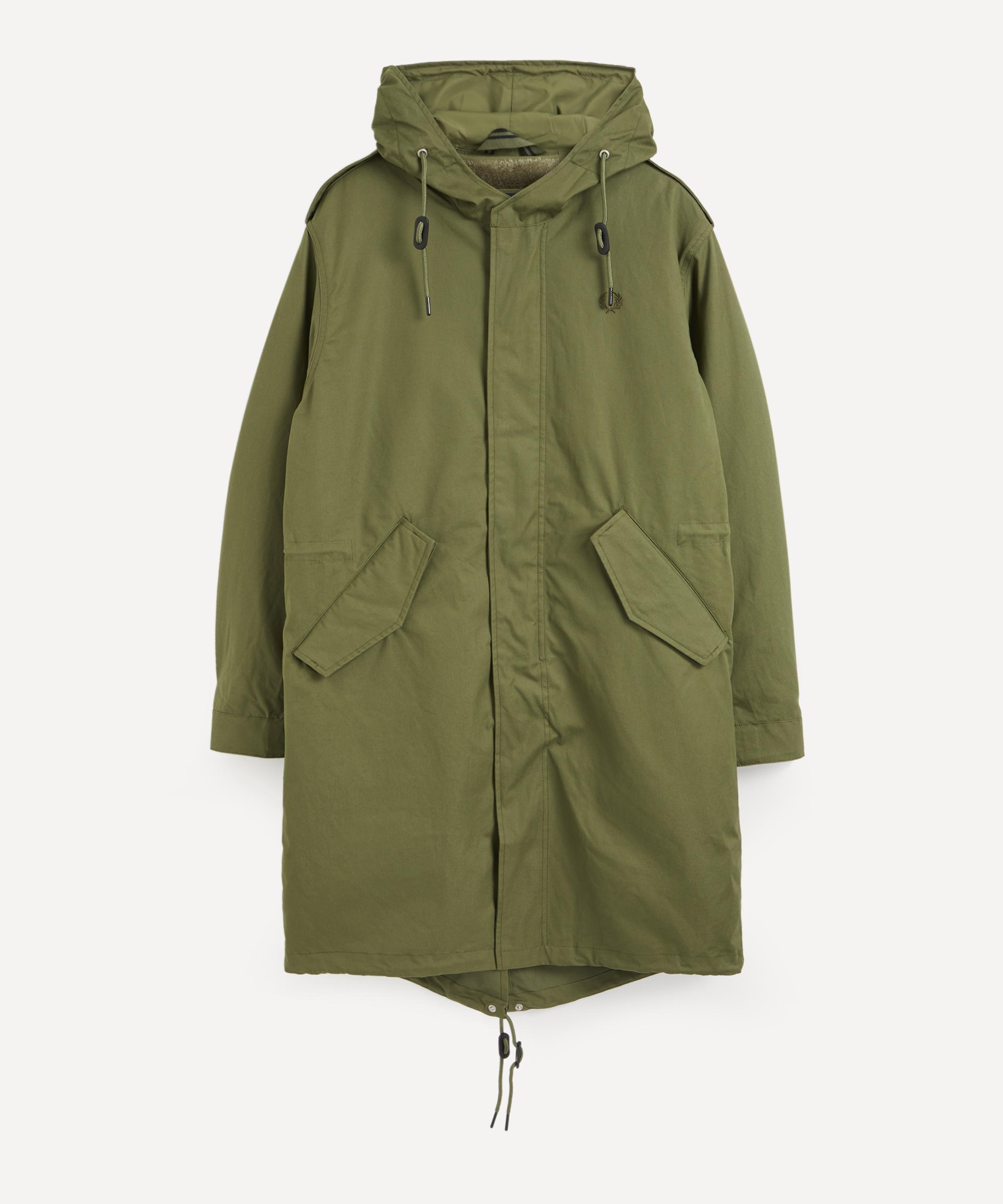 Buy Fred Perry Womens Zip-In Liner Parka Jacket Parka Green