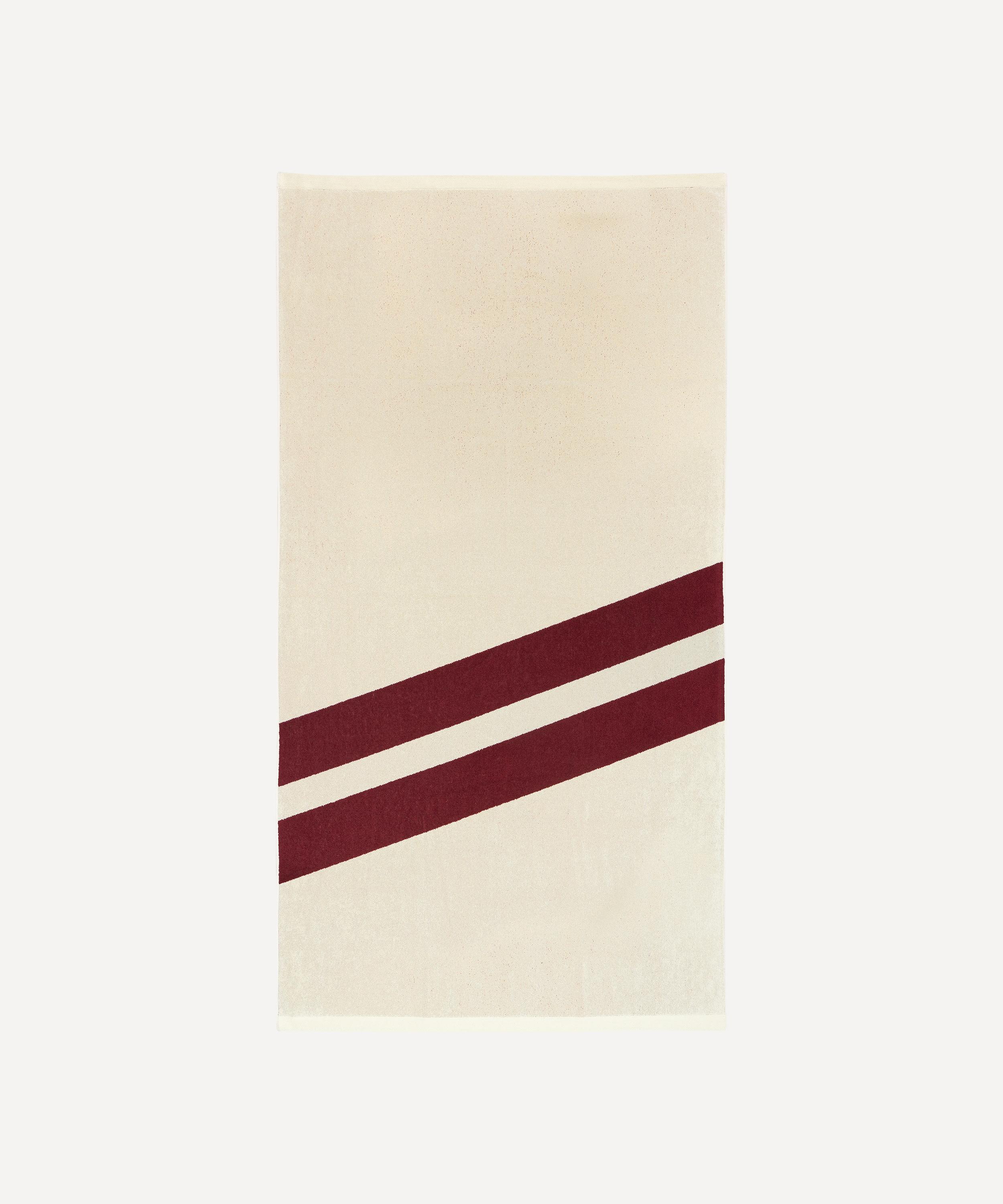 BAINA - Maroon & Butter Erin Organic Cotton Pool Towel image number 0