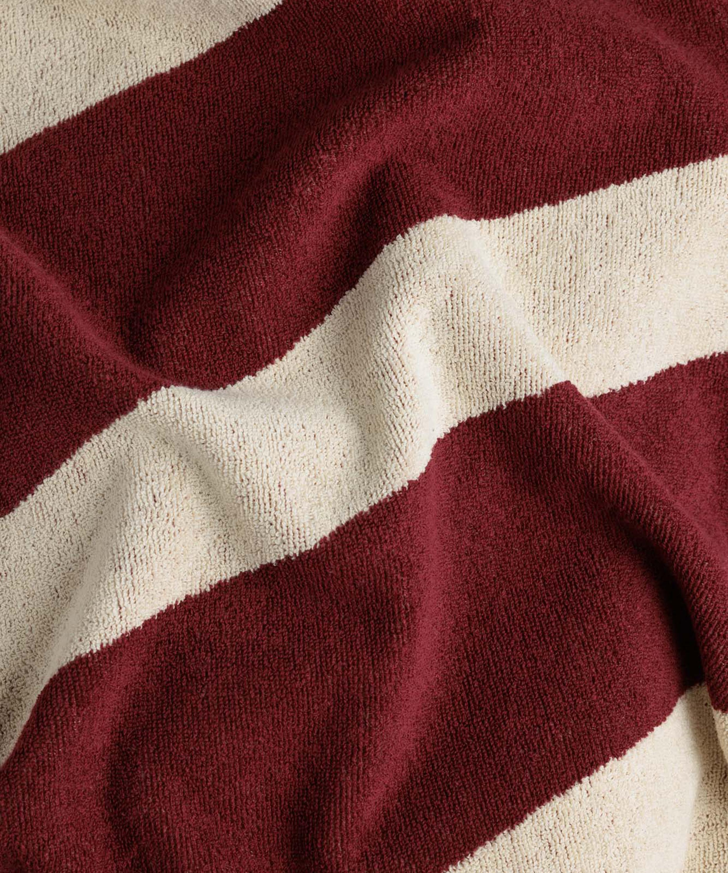 BAINA - Maroon & Butter Erin Organic Cotton Pool Towel image number 1