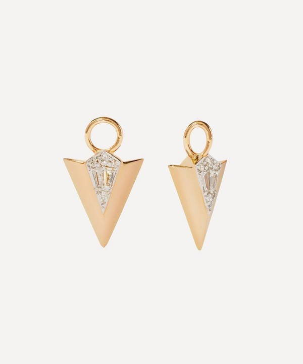 Annoushka - 18ct Gold Flight Arrow Diamond Earring Drops image number null
