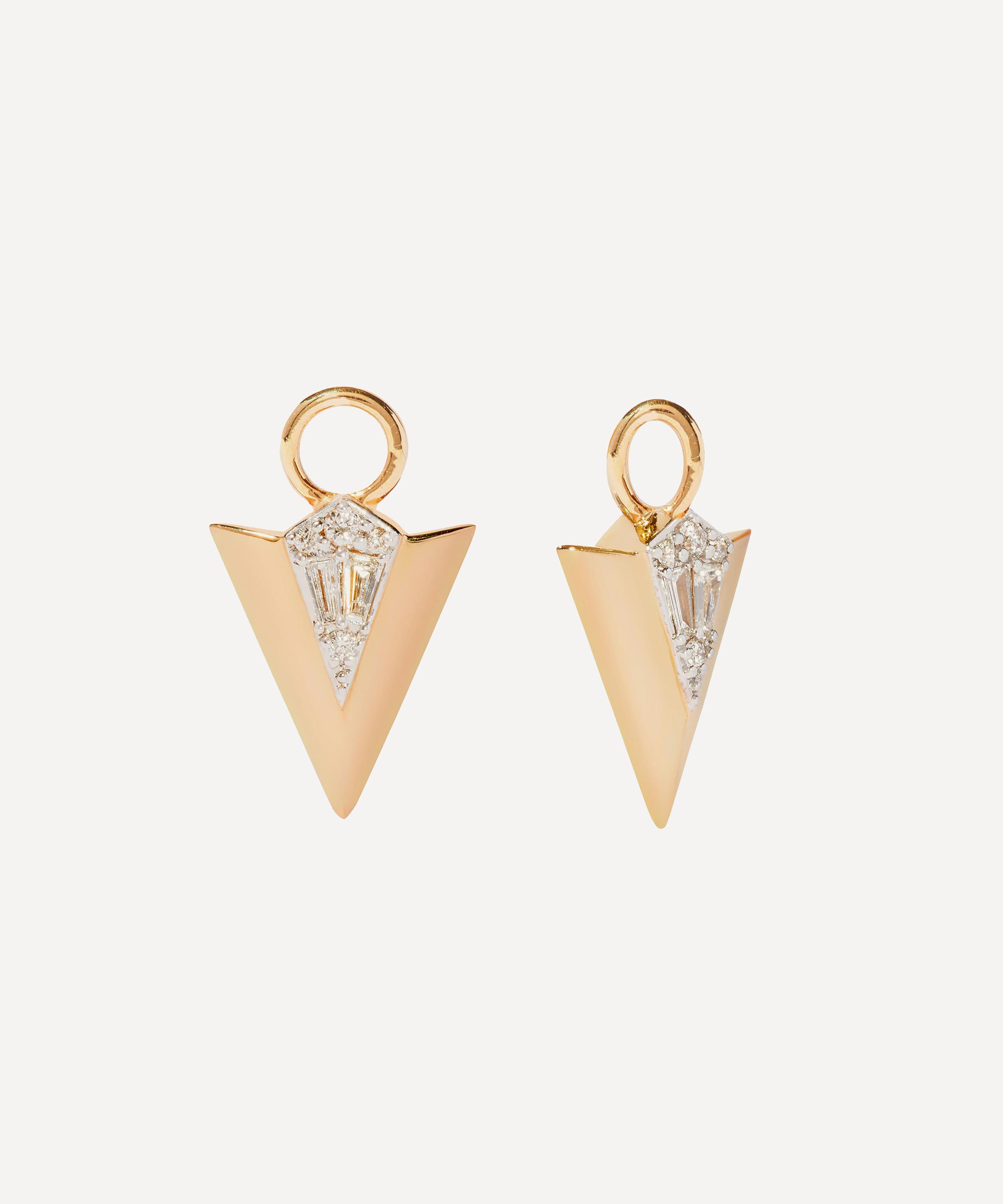 Annoushka - 18ct Gold Flight Arrow Diamond Earring Drops image number 0